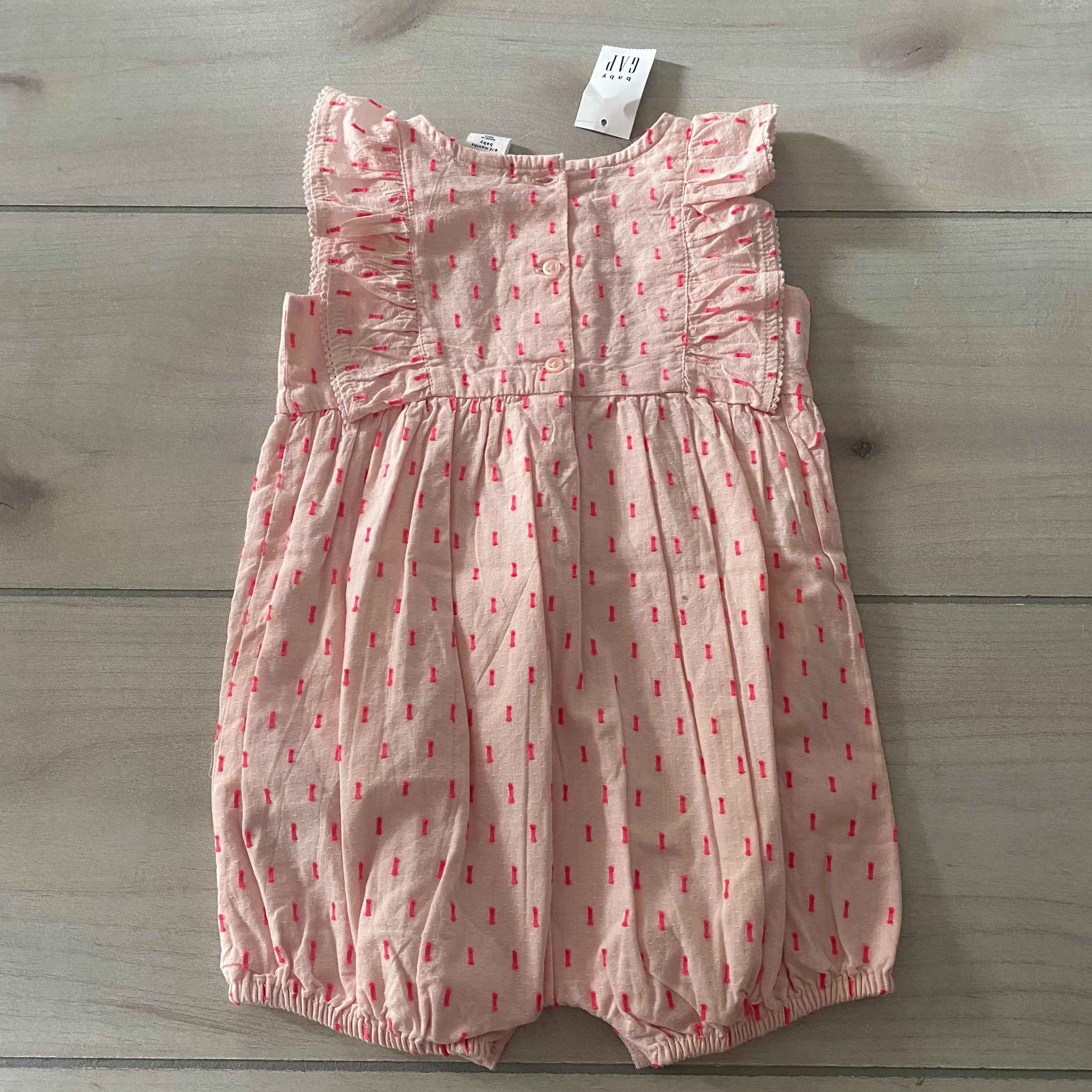 NEW Baby Gap Pink Bubble Romper