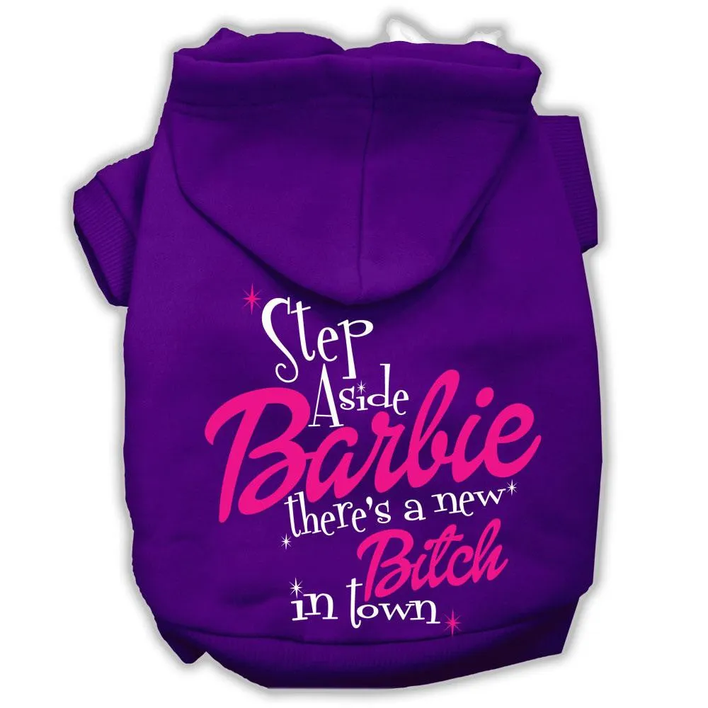New Bitch In Town Screenprint Hoodie Purple M (12)