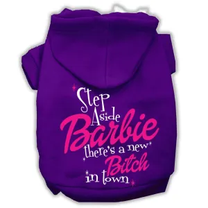 New Bitch In Town Screenprint Hoodie Purple M (12)