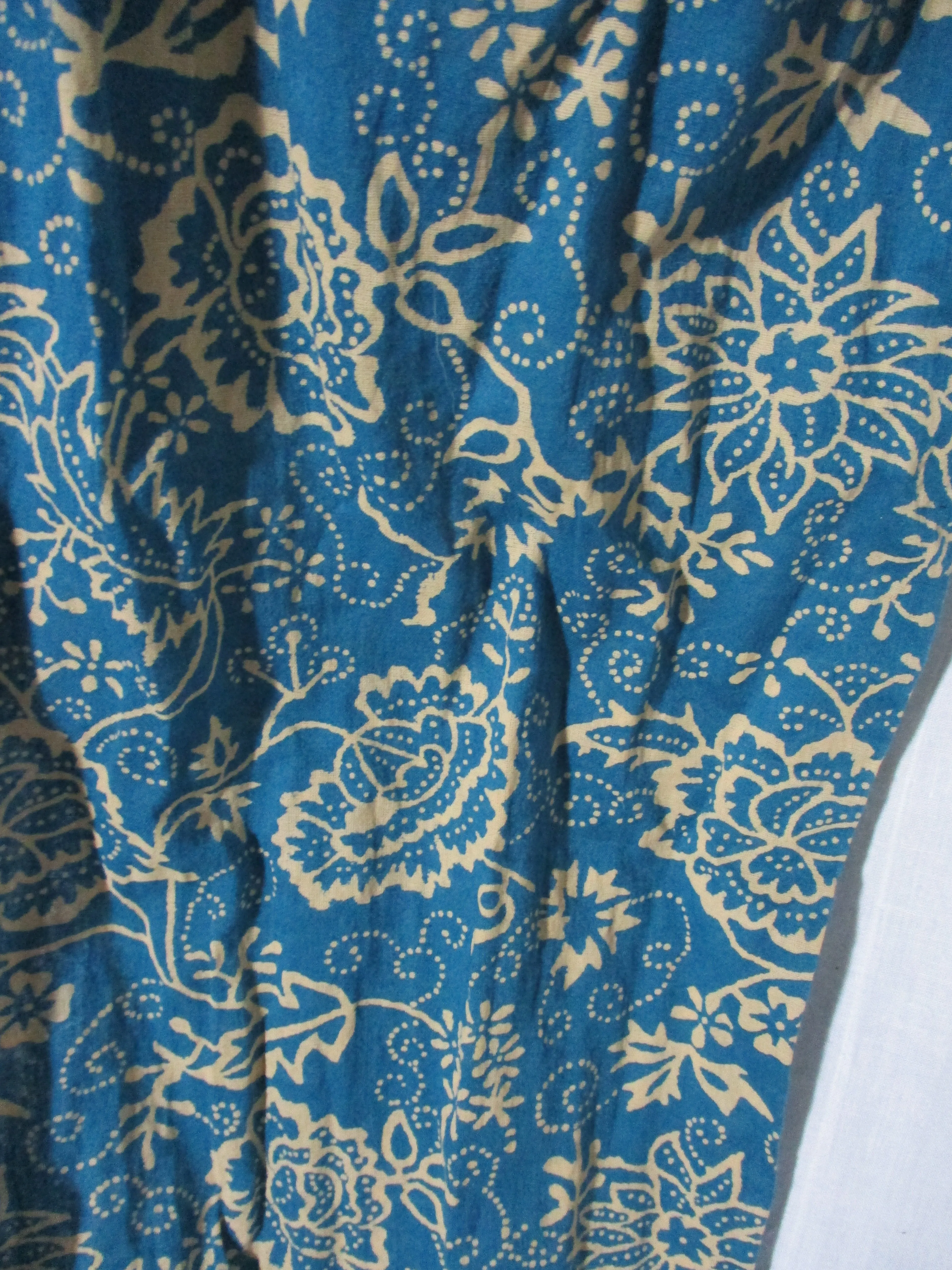 NEW NWT ISABEL MARANT ETOILE Floral PANT SUIT Bodysuit 36 Boho India Blue Beige