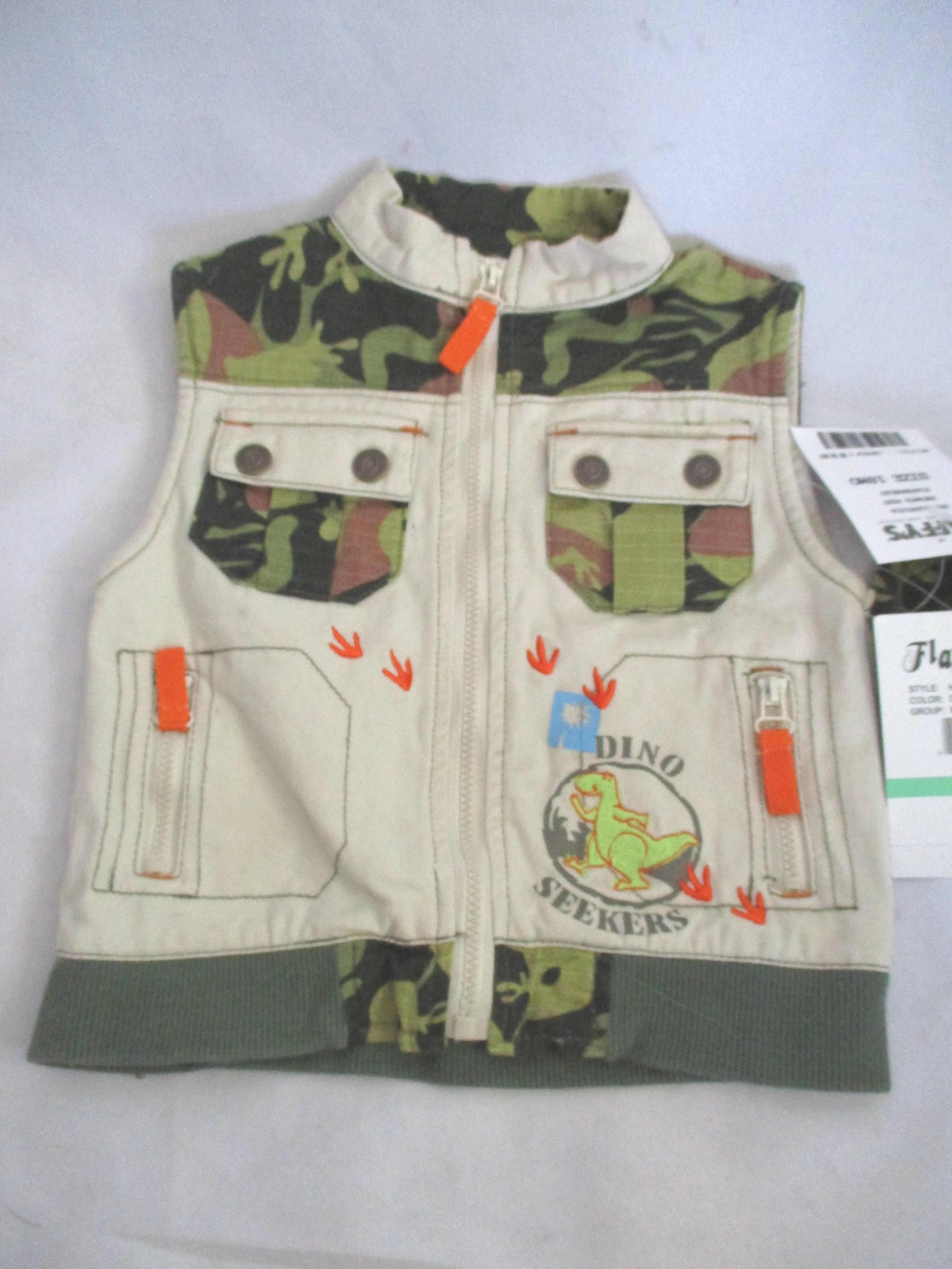 NEW NWT Set INFANT BABY FLAPDOODLES Vest Hat RADICAL RAINFOREST Hat Jacket 18M Desert Stone