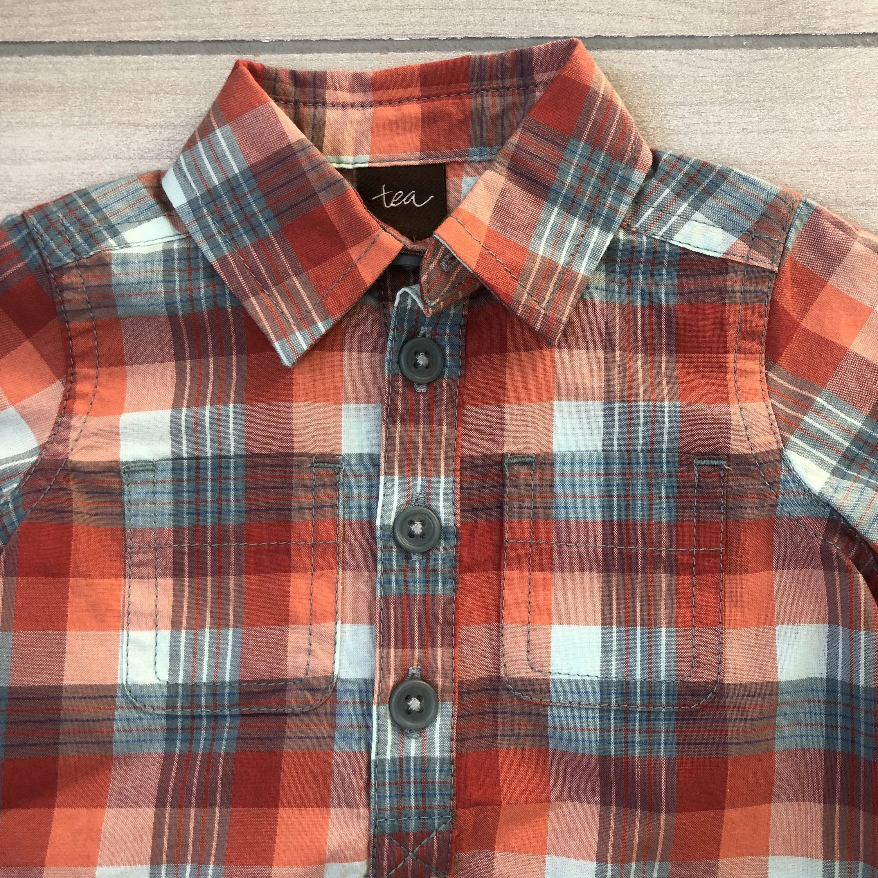 NEW Tea Collection Plaid Romper