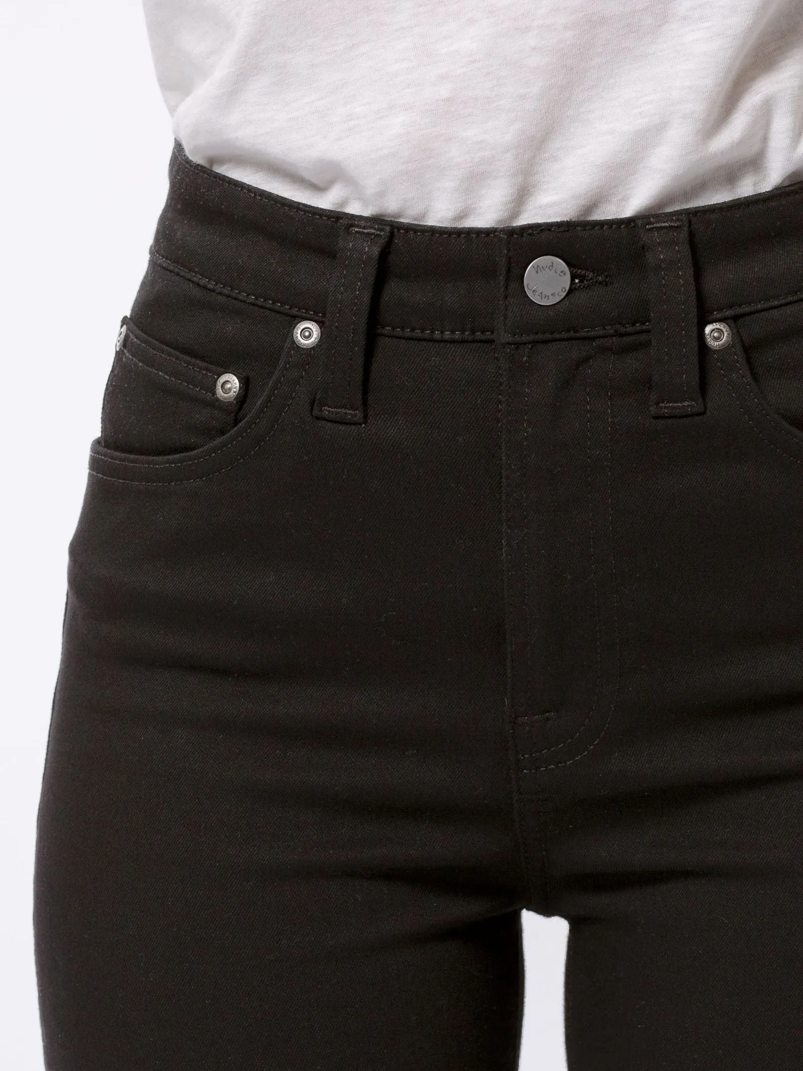 NUDIE JEANS - Hightop Tilde - Everblack
