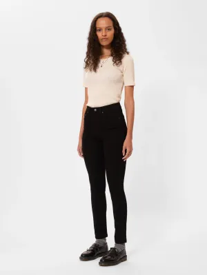 NUDIE JEANS - Hightop Tilde - Everblack