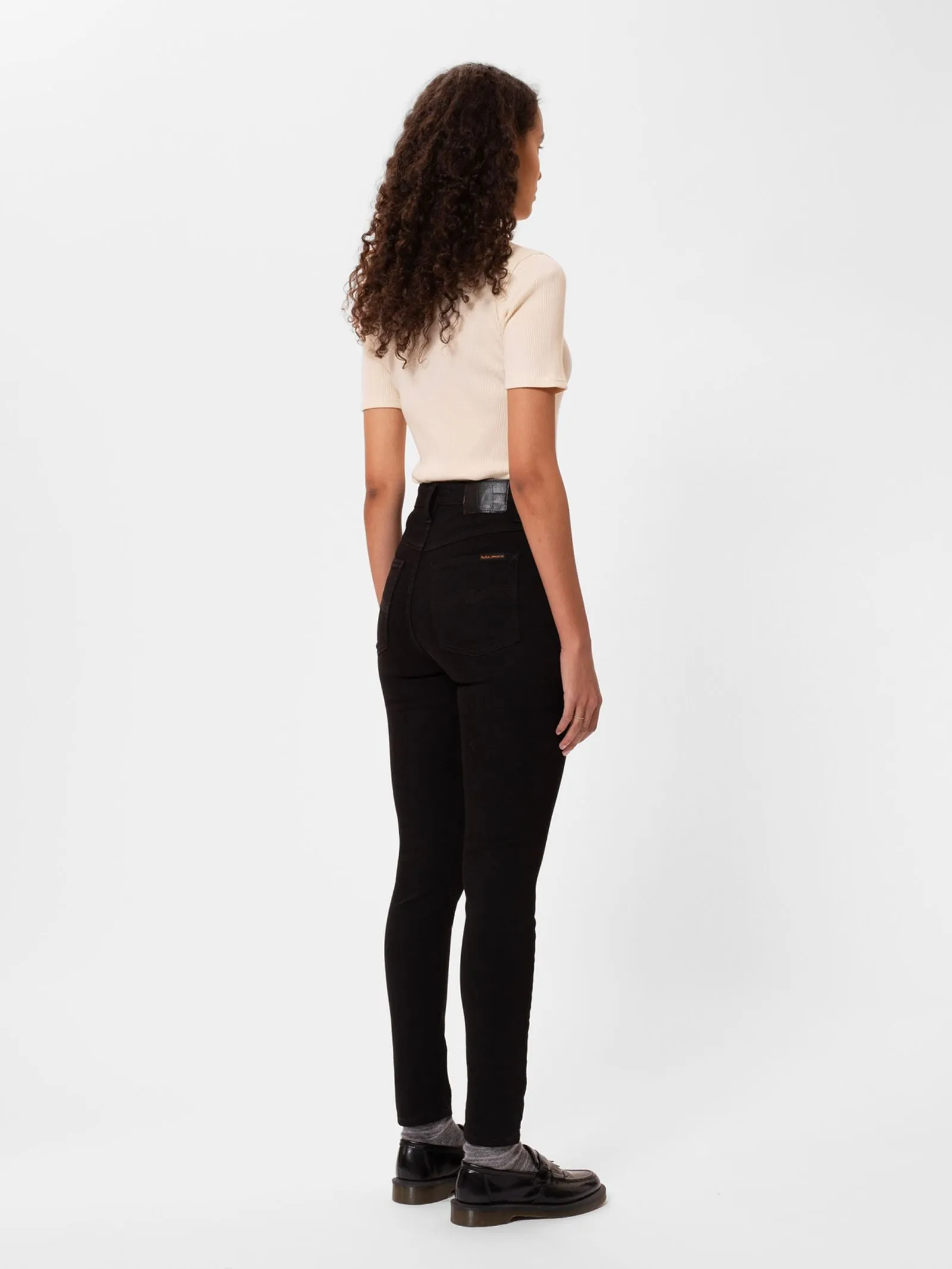 NUDIE JEANS - Hightop Tilde - Everblack