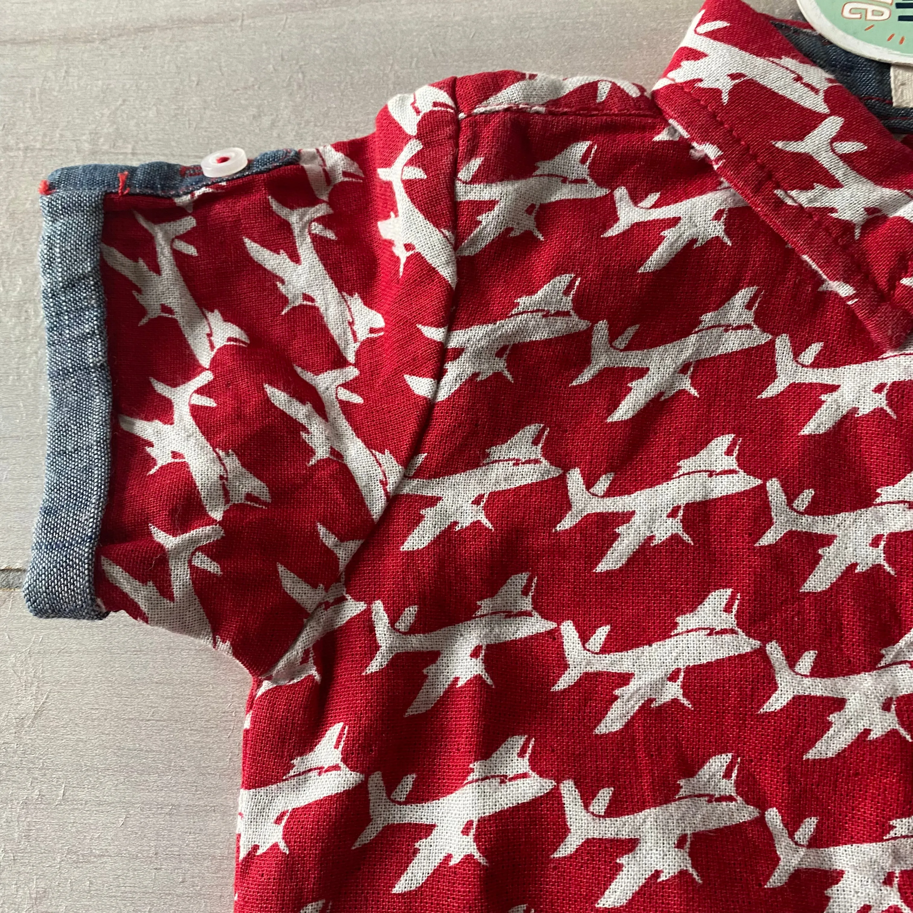 NWT Hatley Airplane Pattern Romper