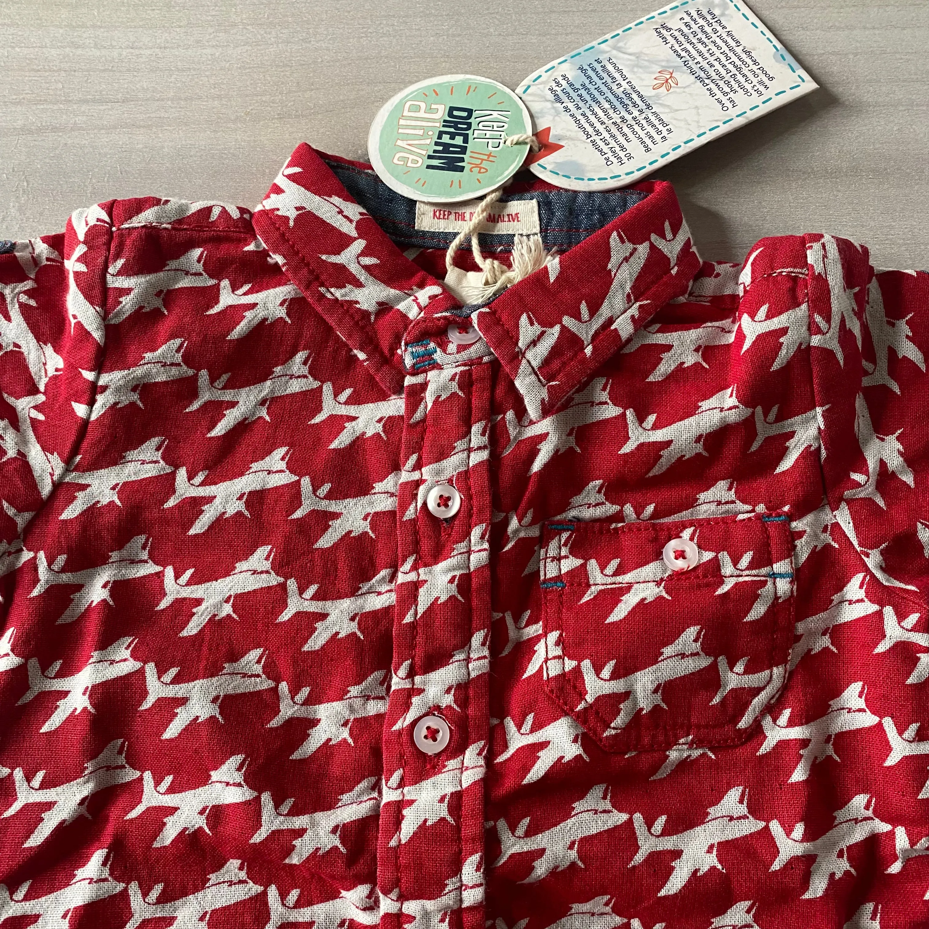 NWT Hatley Airplane Pattern Romper