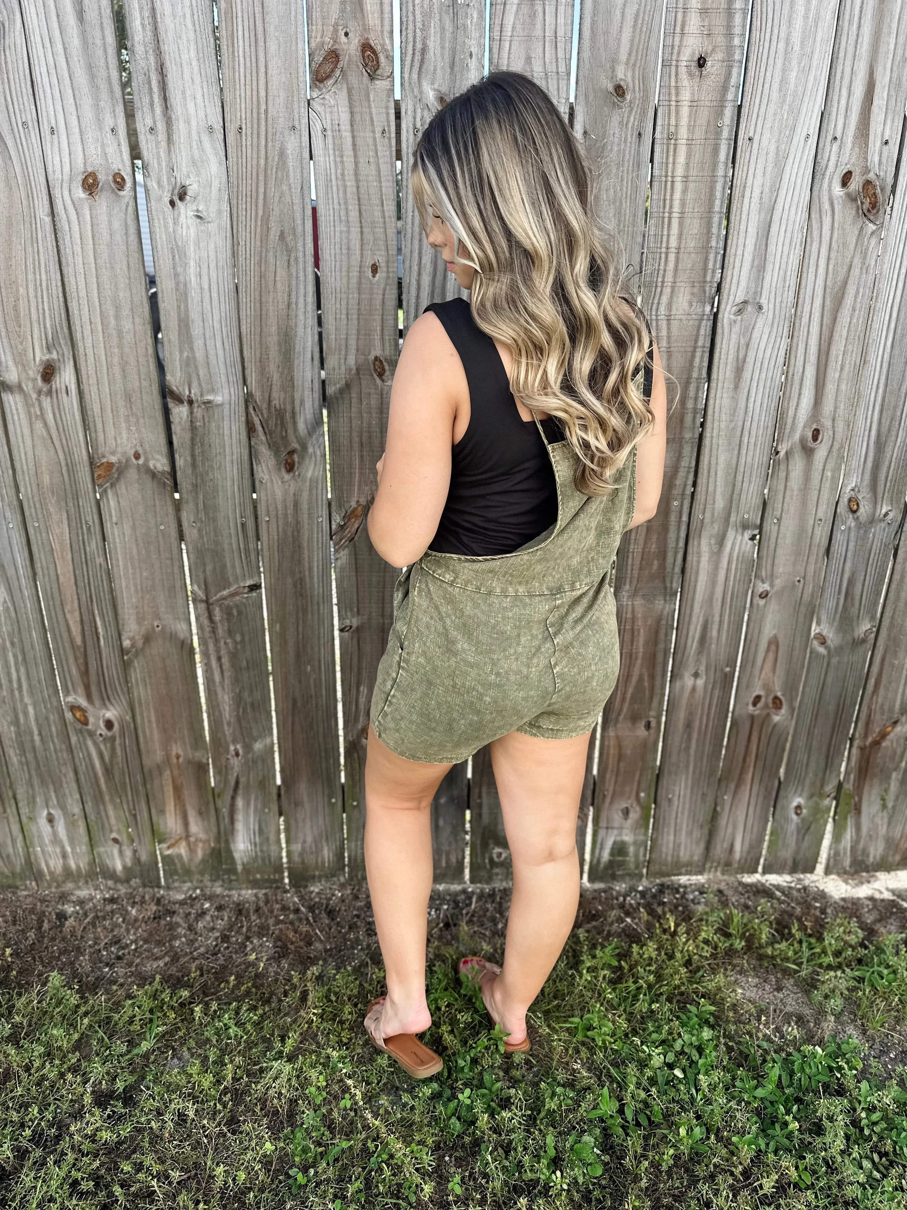 Oakley Olive Short Jumpsuit