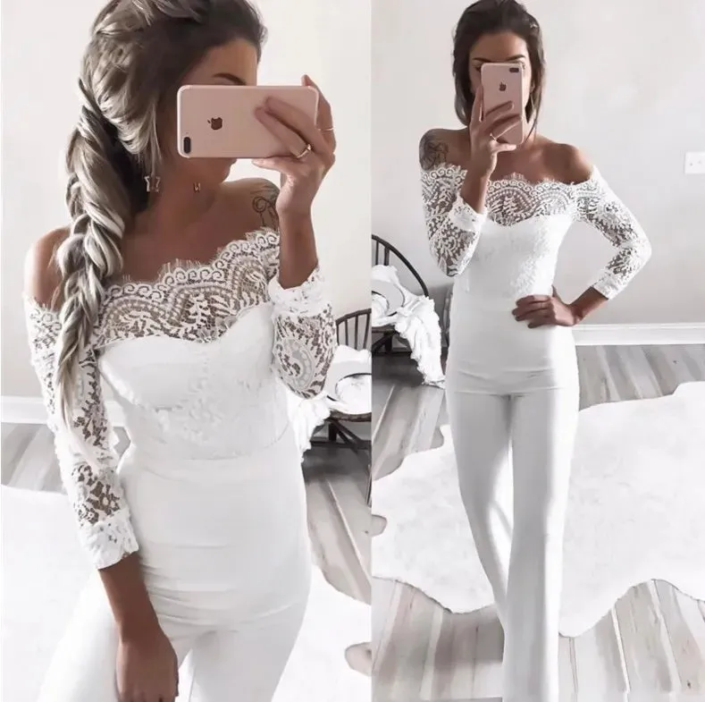 Off Shoulder Elegant Jumpsuit