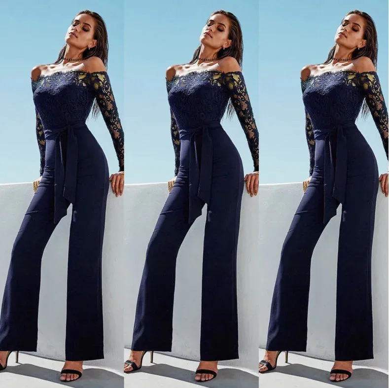 Off Shoulder Elegant Jumpsuit