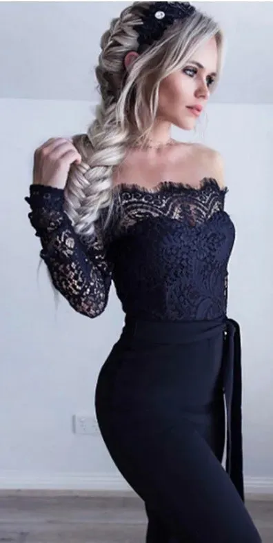Off Shoulder Elegant Jumpsuit