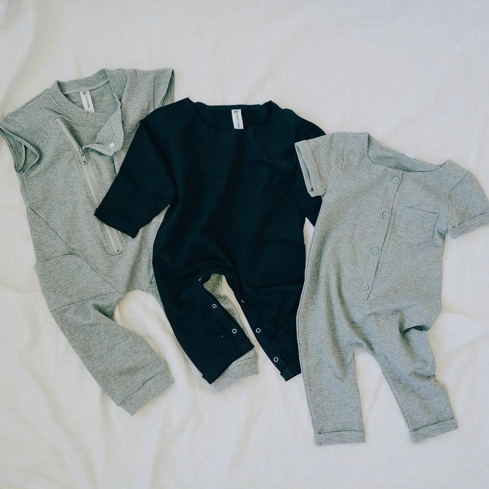 Organic Cotton Short Sleeve Terry Romper