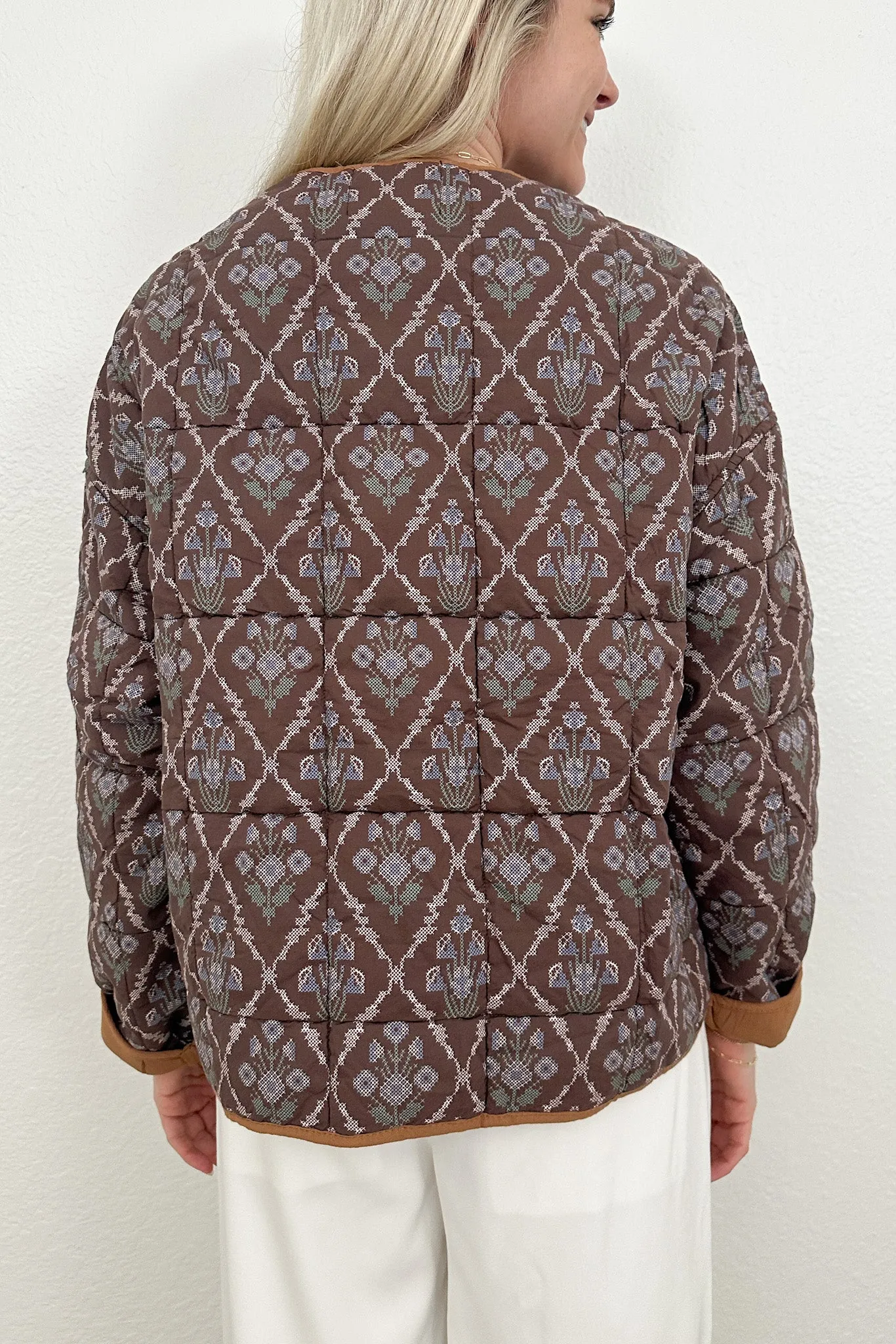 Paisley Quilted Floral Jacket