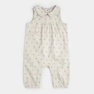 Petit Lem - Organic Woven Romper - Tiny Tulips