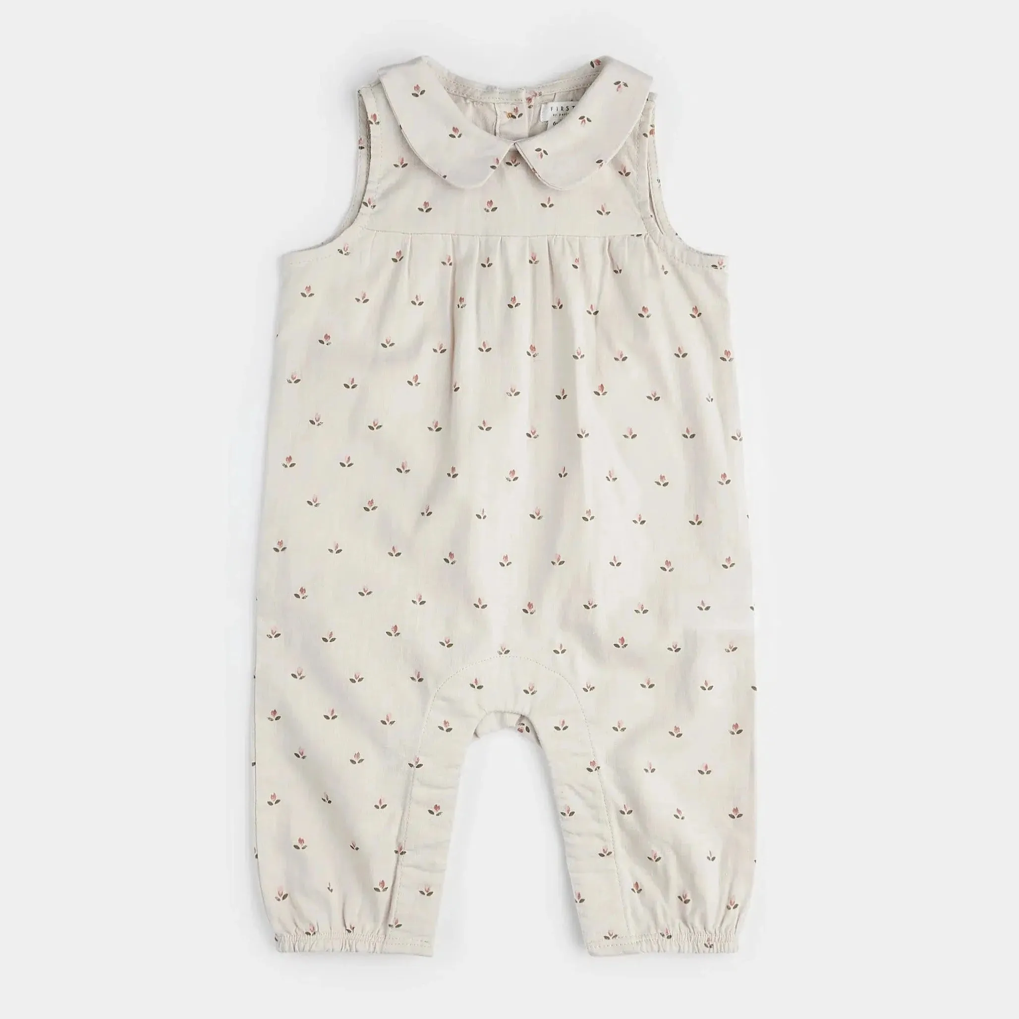 Petit Lem - Organic Woven Romper - Tiny Tulips