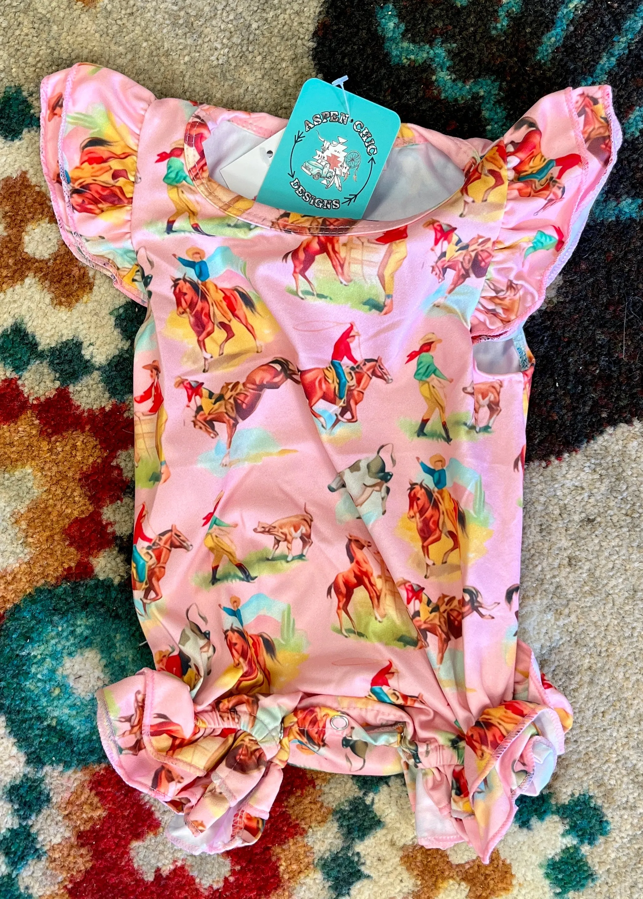 Pink Rodeo Romper