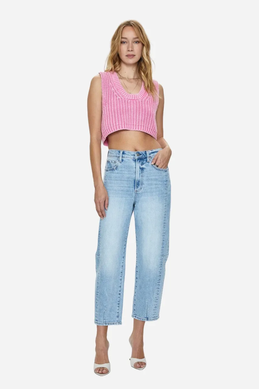 Pistola Eli High Rise Arched Leg Jeans in Sun Kissed