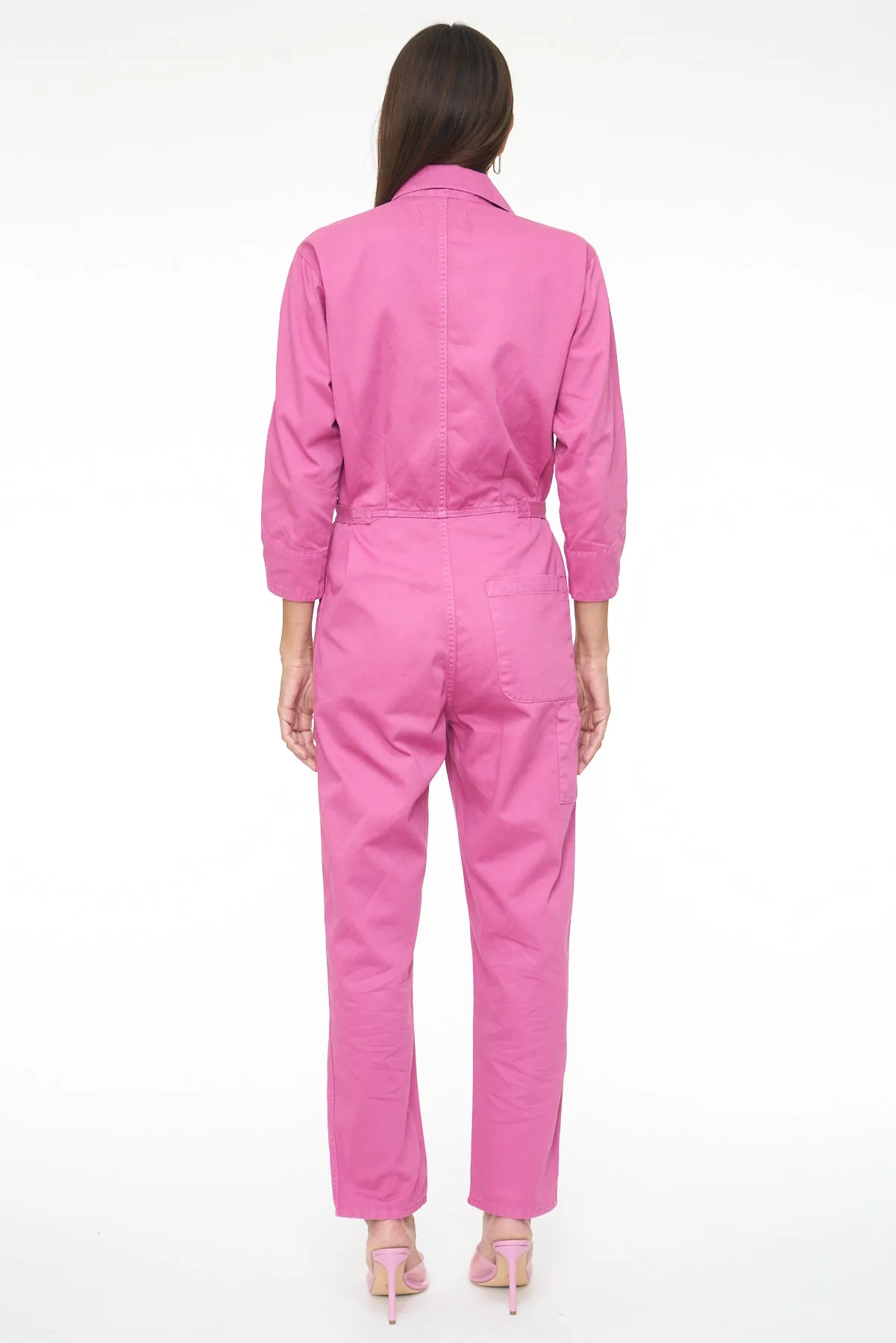 Pistola Tanner Long Sleeve Field Worker Jumpsuit - Fuschia