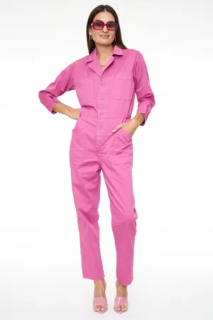 Pistola Tanner Long Sleeve Field Worker Jumpsuit - Fuschia