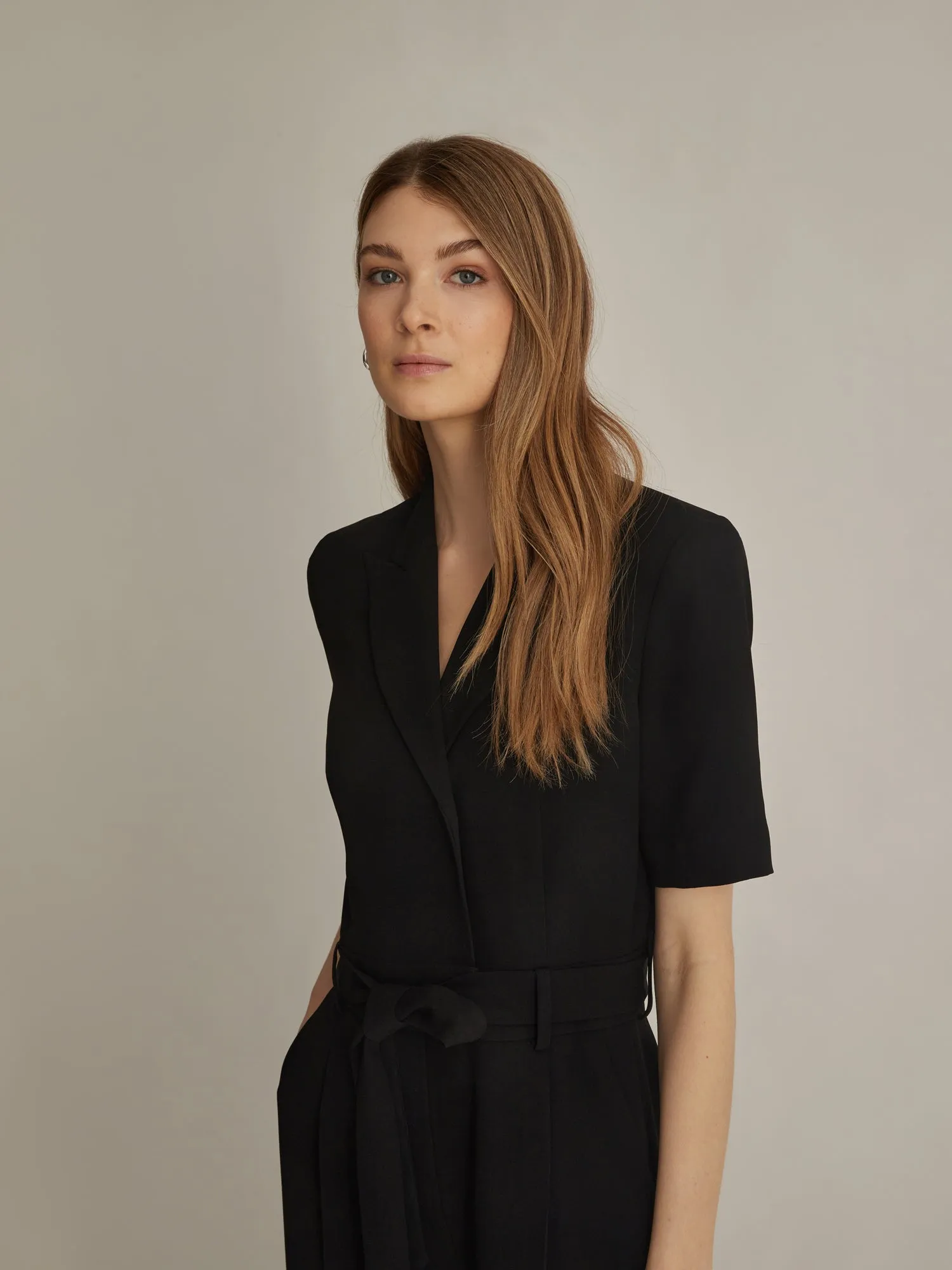 Pleated romper
