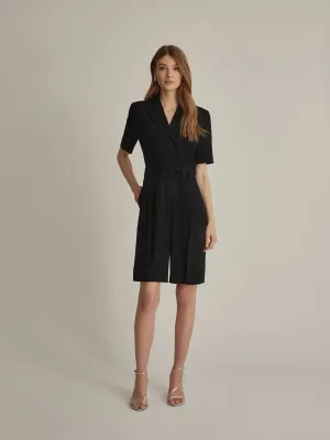 Pleated romper