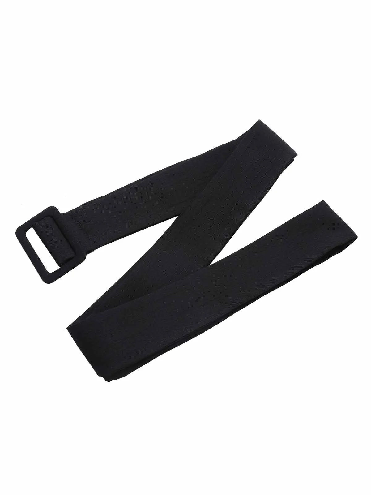 [Plus Size] Black 1930s Ruffle V-Neck Pleated Jumpsuit