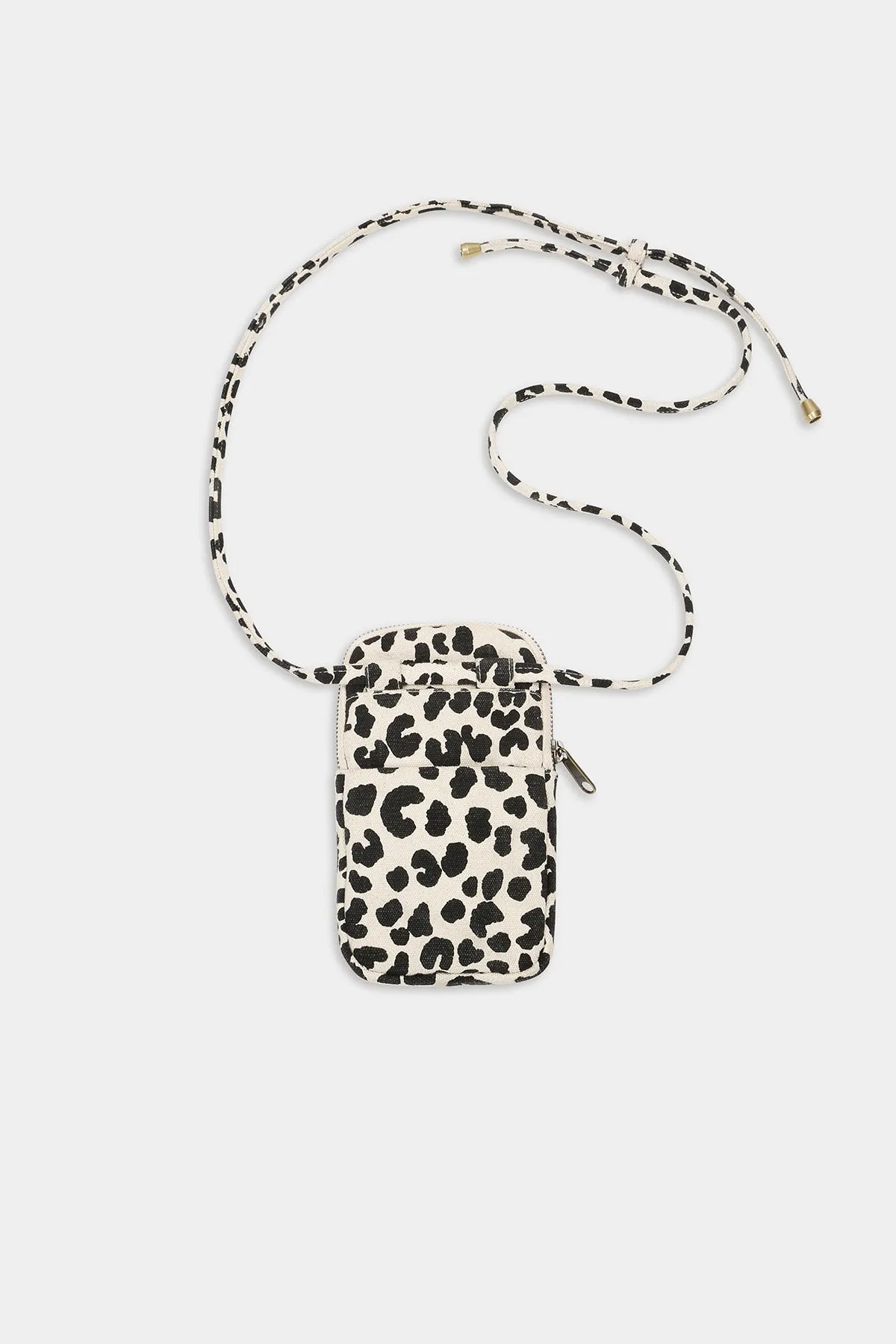 Pochette téléphone Bill Léopard écru