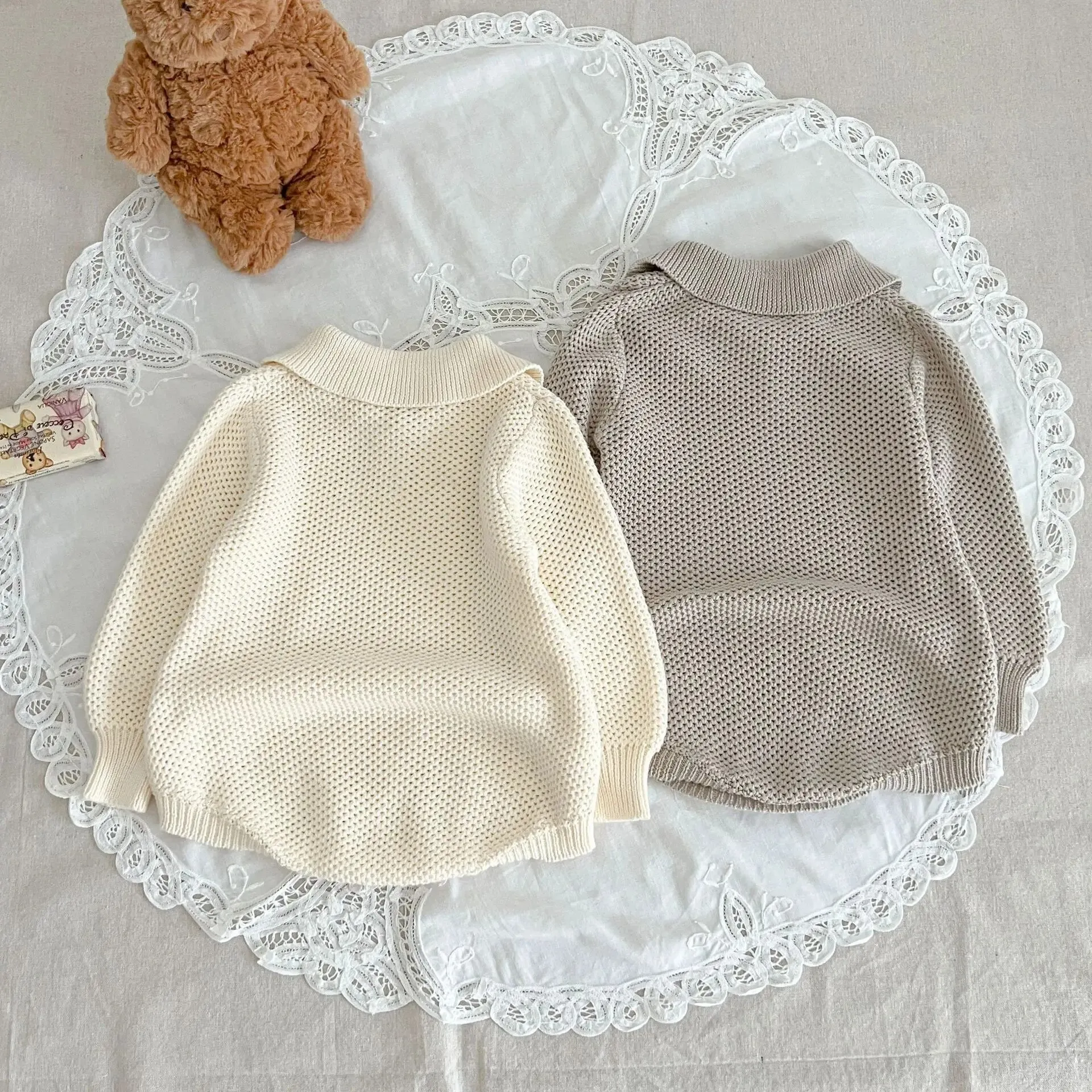 Pointelle Knit Romper