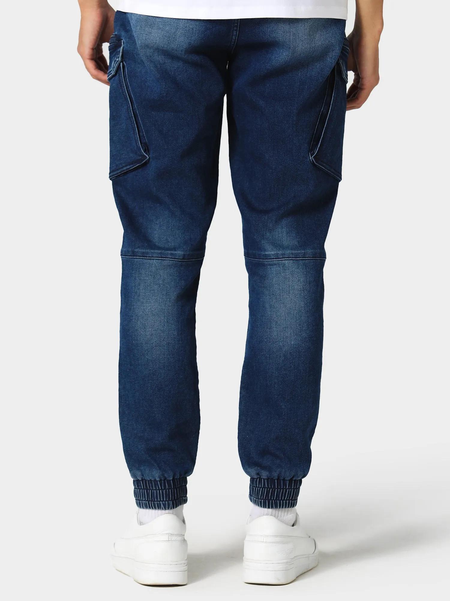 Police Ware 537 Cargo Denim Blue Jeans
