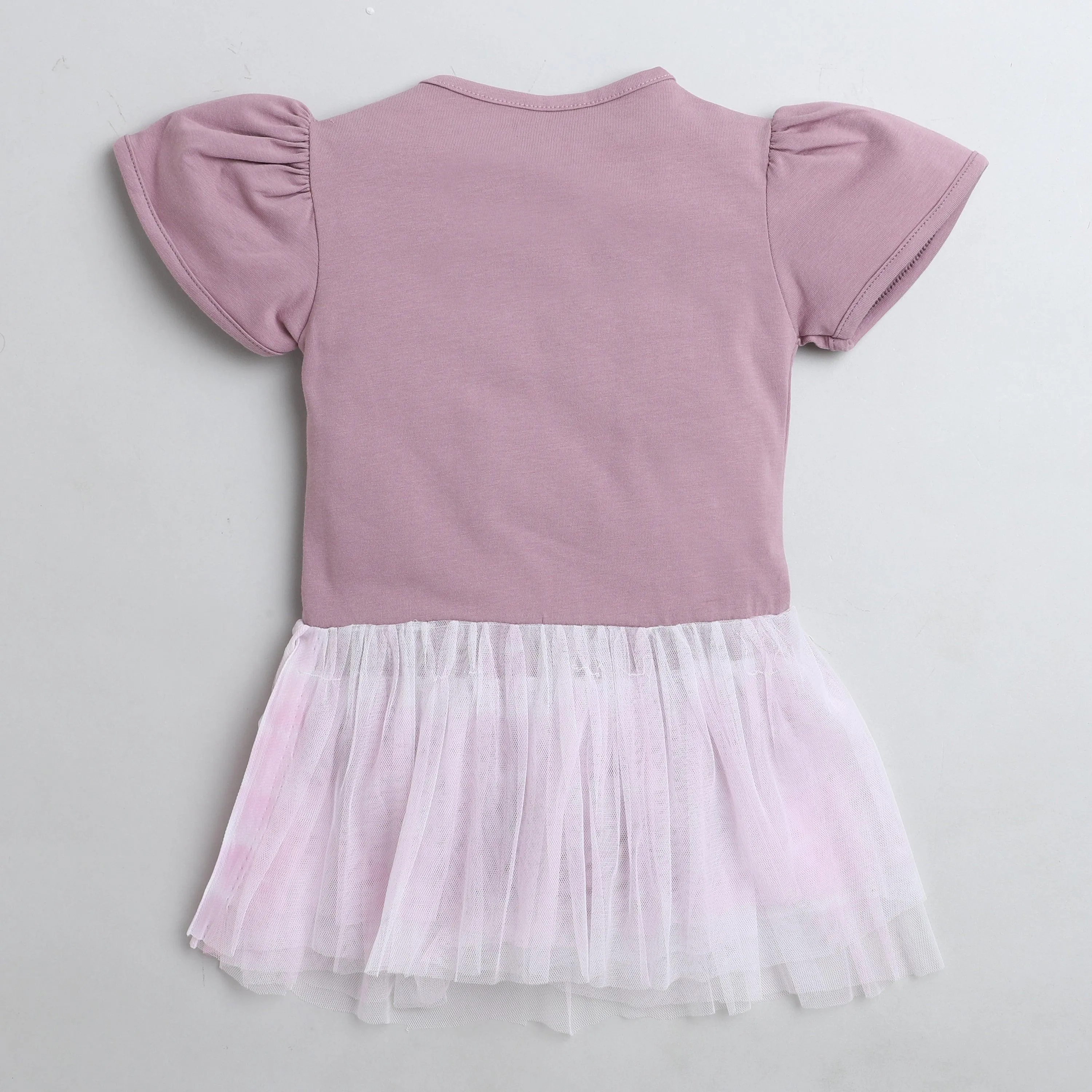Polka Tots Half Sleeve Romper Onesie Sequence Ice Mamas Angel - Purple