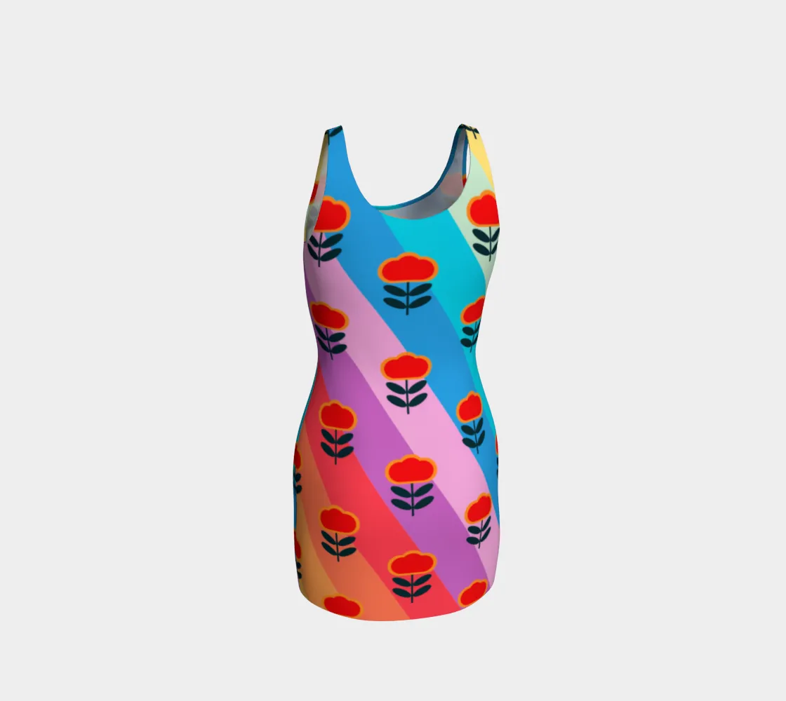 Poppy Floral Bodycon Dress