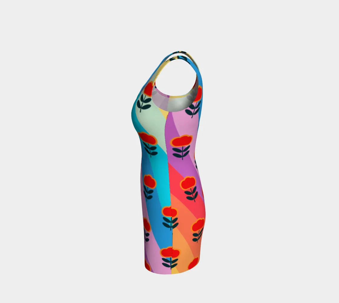 Poppy Floral Bodycon Dress