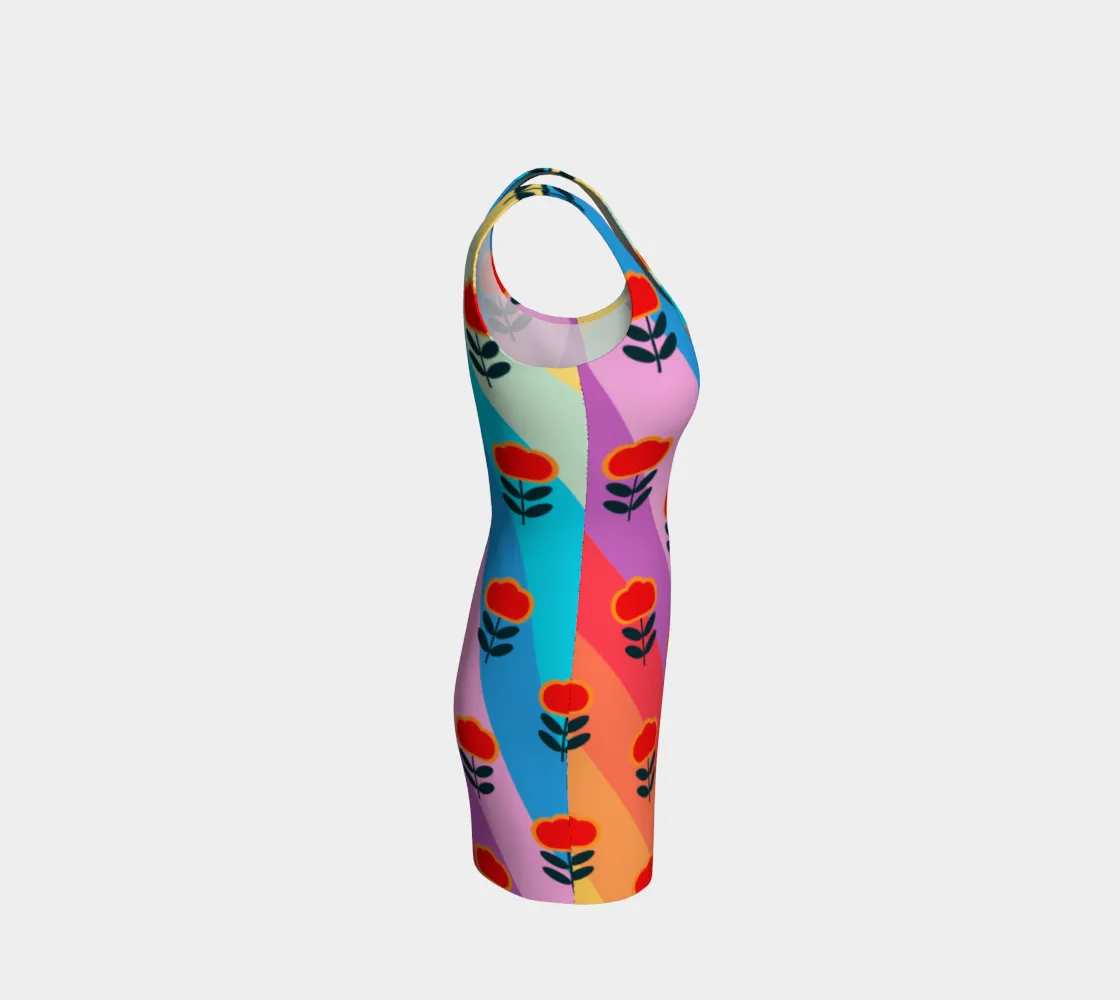 Poppy Floral Bodycon Dress
