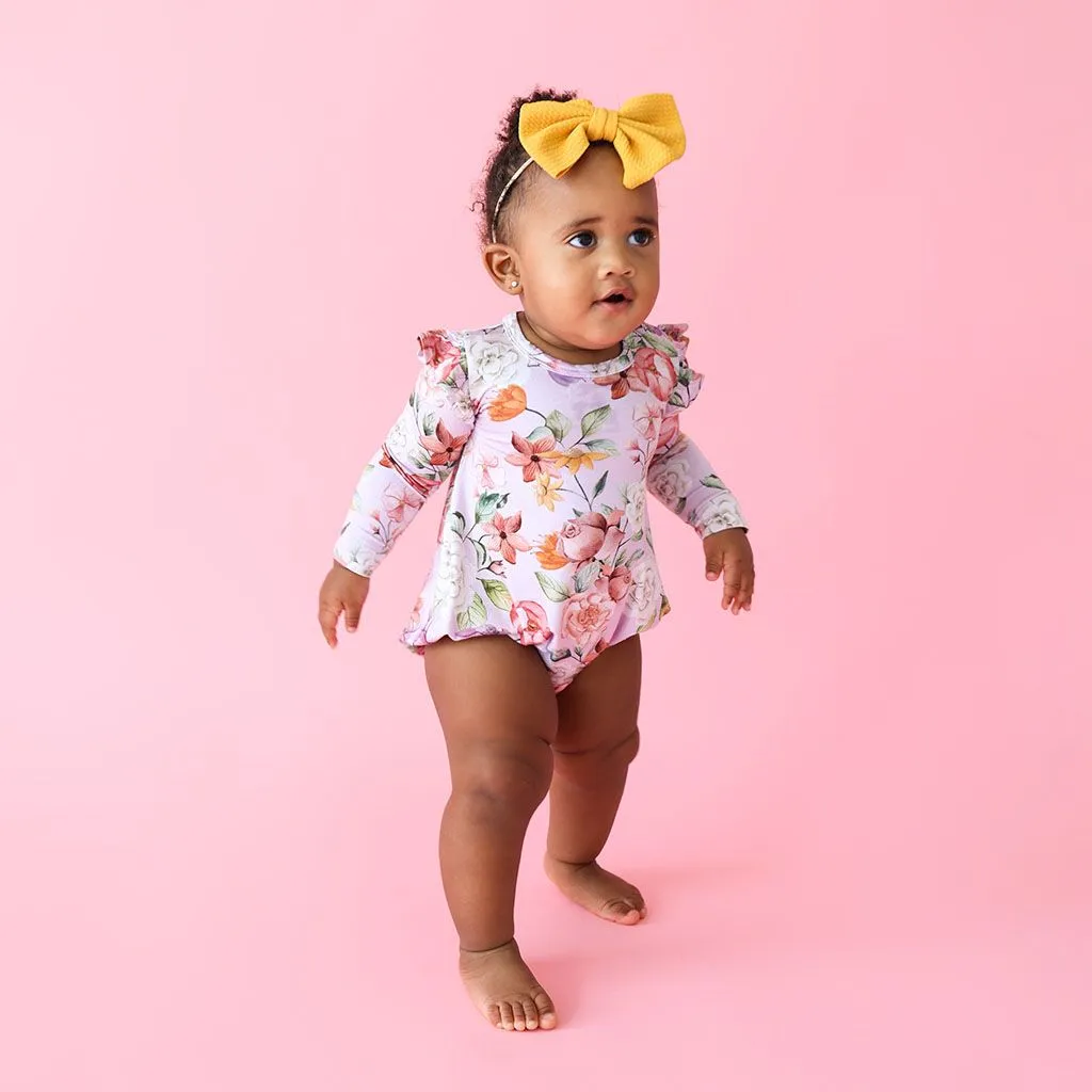 Posh Peanut Ruffle Bubble Romper - Pari