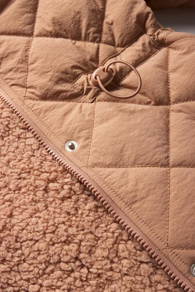 Quilted Coat Brown