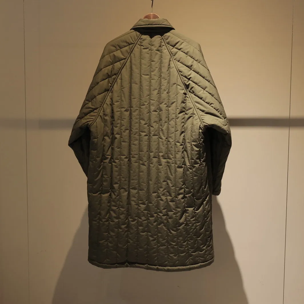 QUILTED RAGLAN COAT