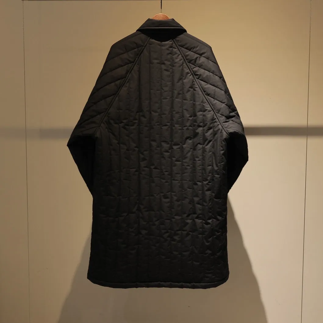 QUILTED RAGLAN COAT