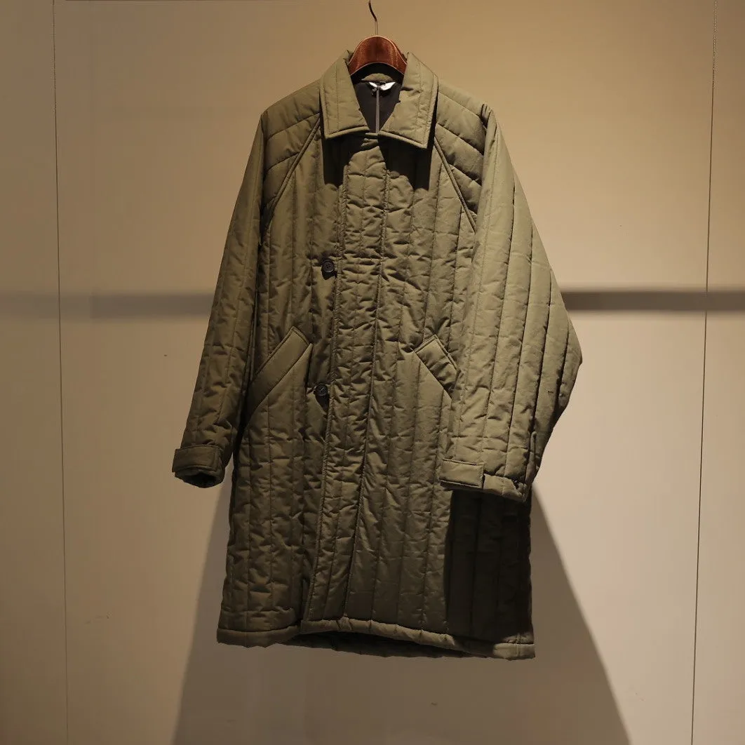 QUILTED RAGLAN COAT