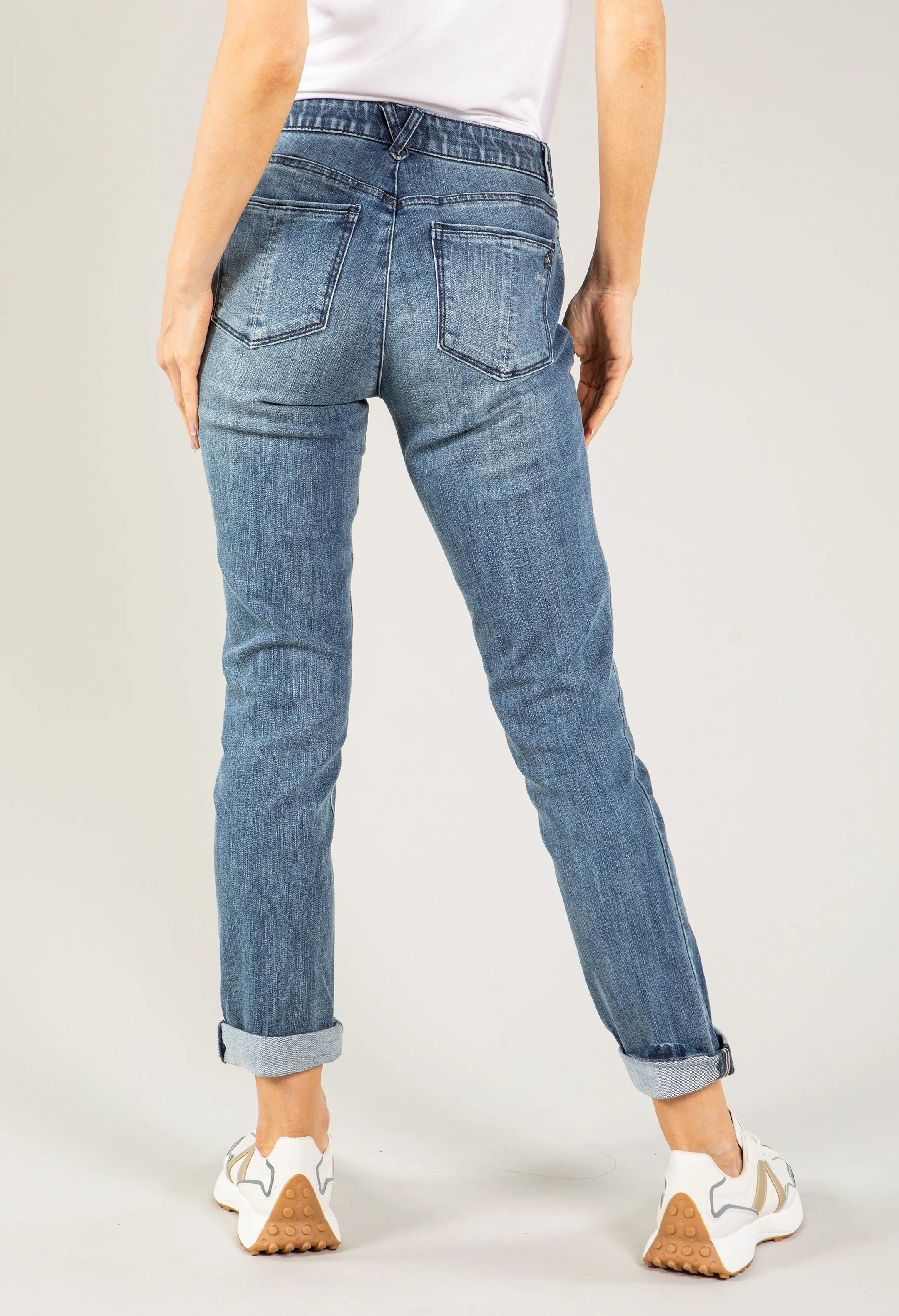 "Ab"solution® Blue Denim Girlfriend Jean