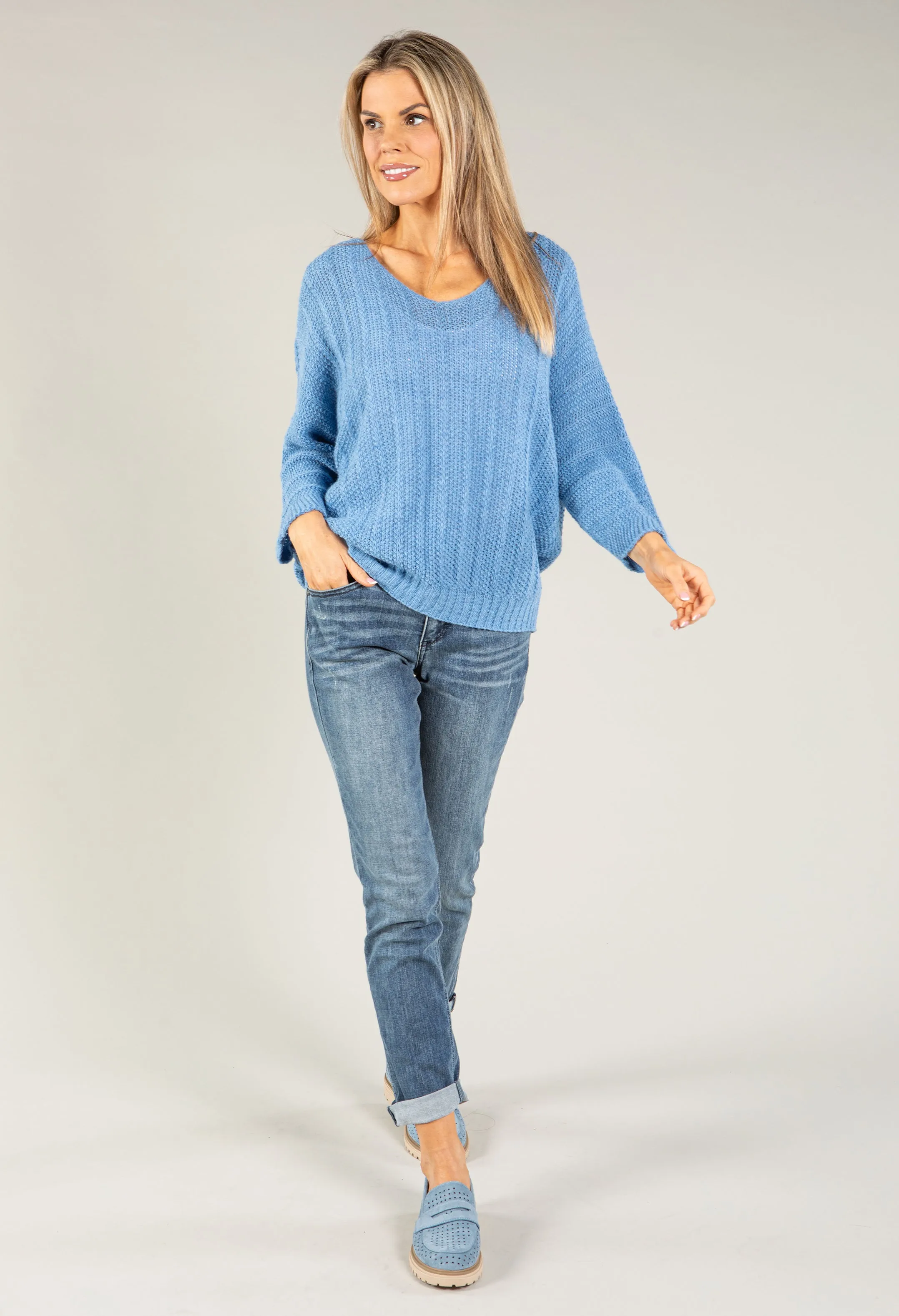 "Ab"solution® Blue Denim Girlfriend Jean