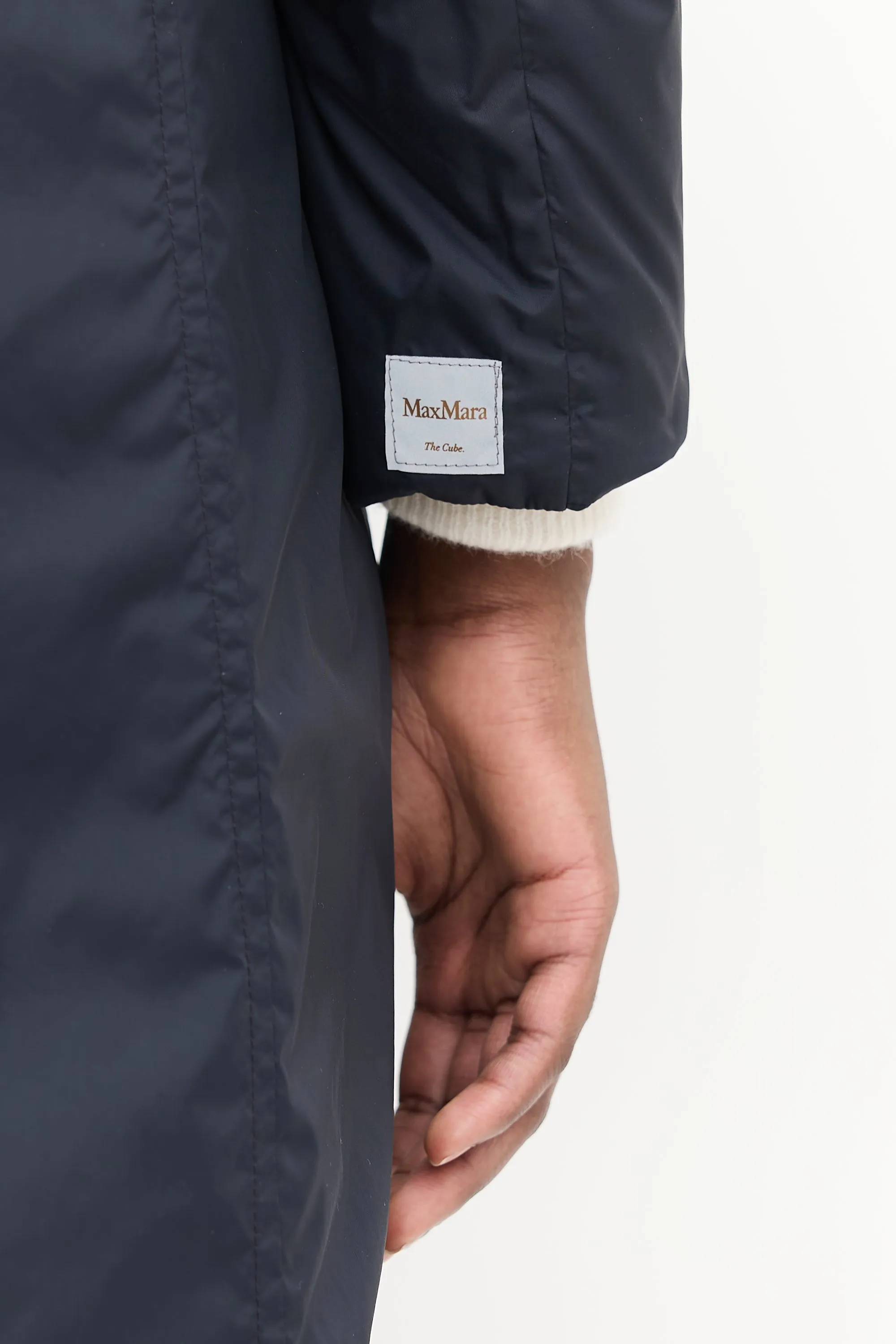 S Black Quilted Reversible The Cube Coat