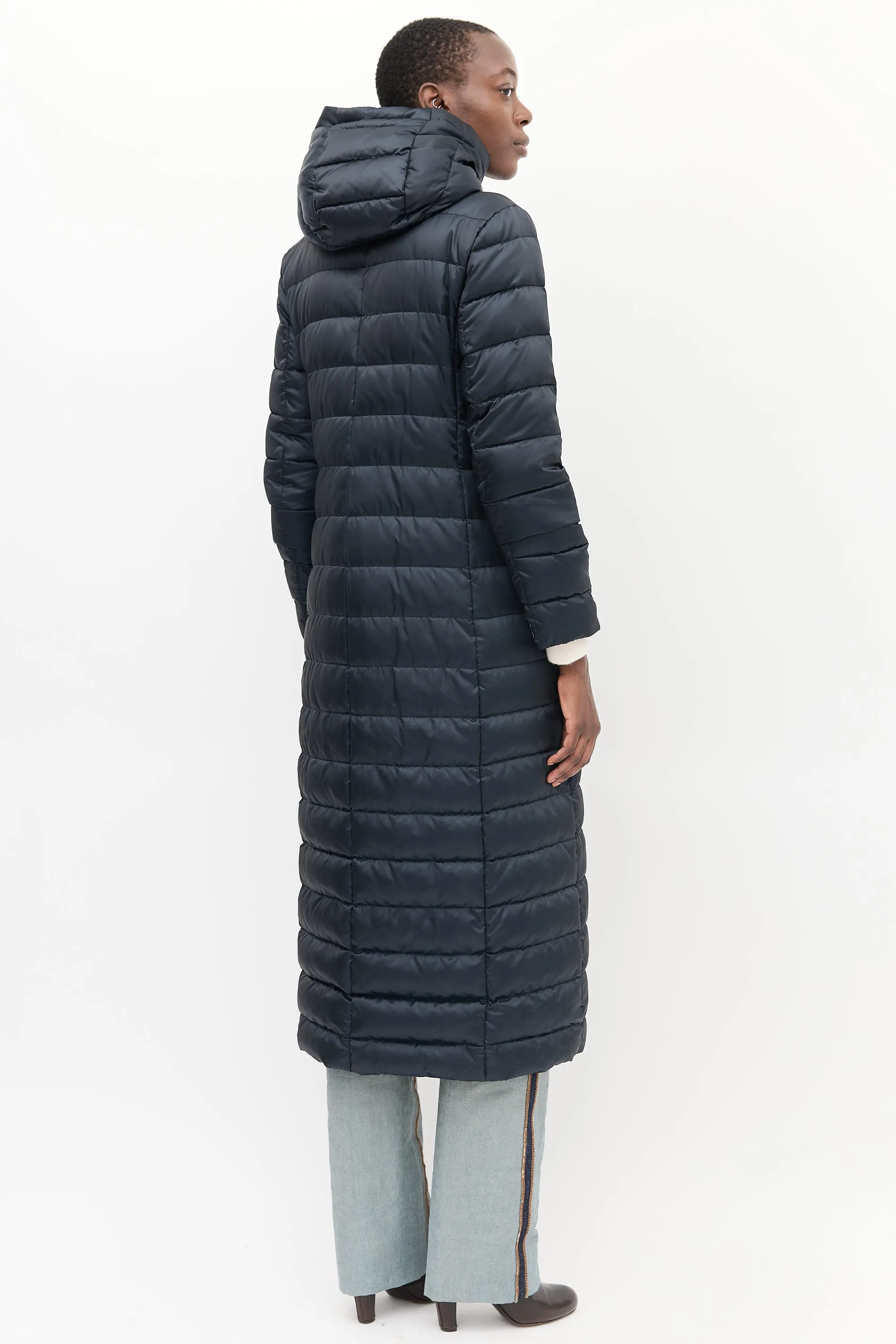 S Black Quilted Reversible The Cube Coat