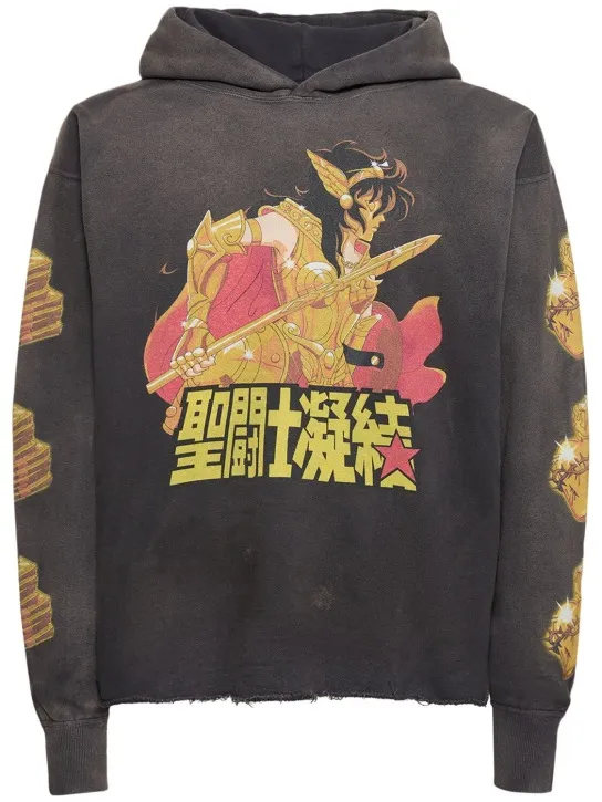 Saint Michael   Manga print hoodie 