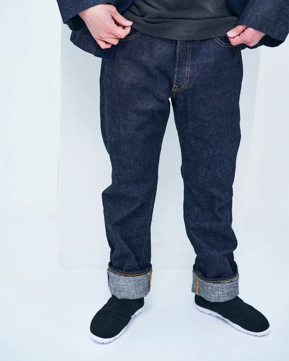 Samurai Jeans S5100VX 17oz Zero  High Rise Straight Fit Selvedge Mens Jeans - Onewash