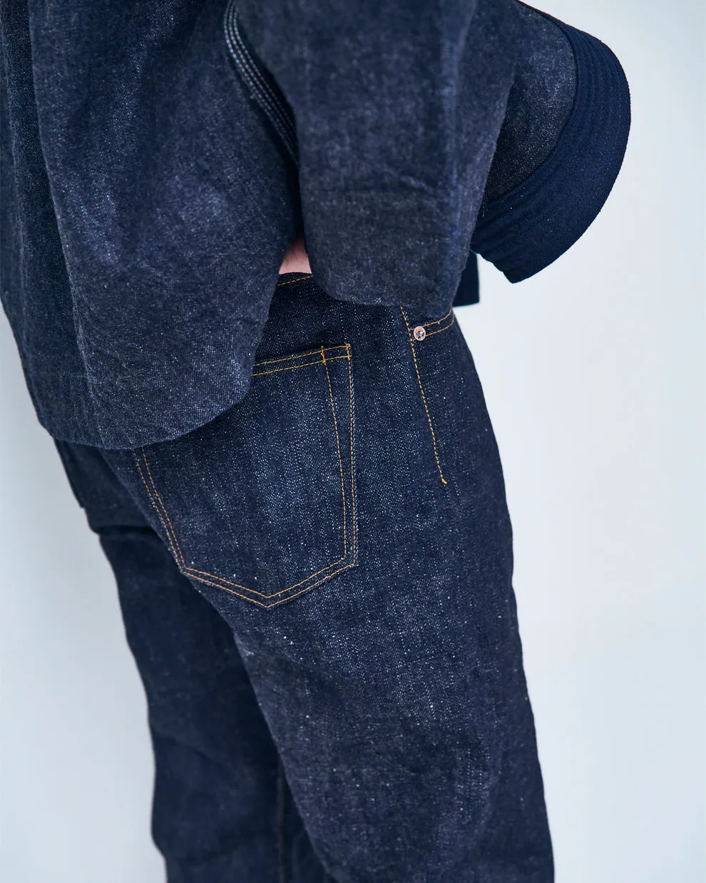 Samurai Jeans S5100VX 17oz Zero  High Rise Straight Fit Selvedge Mens Jeans - Onewash