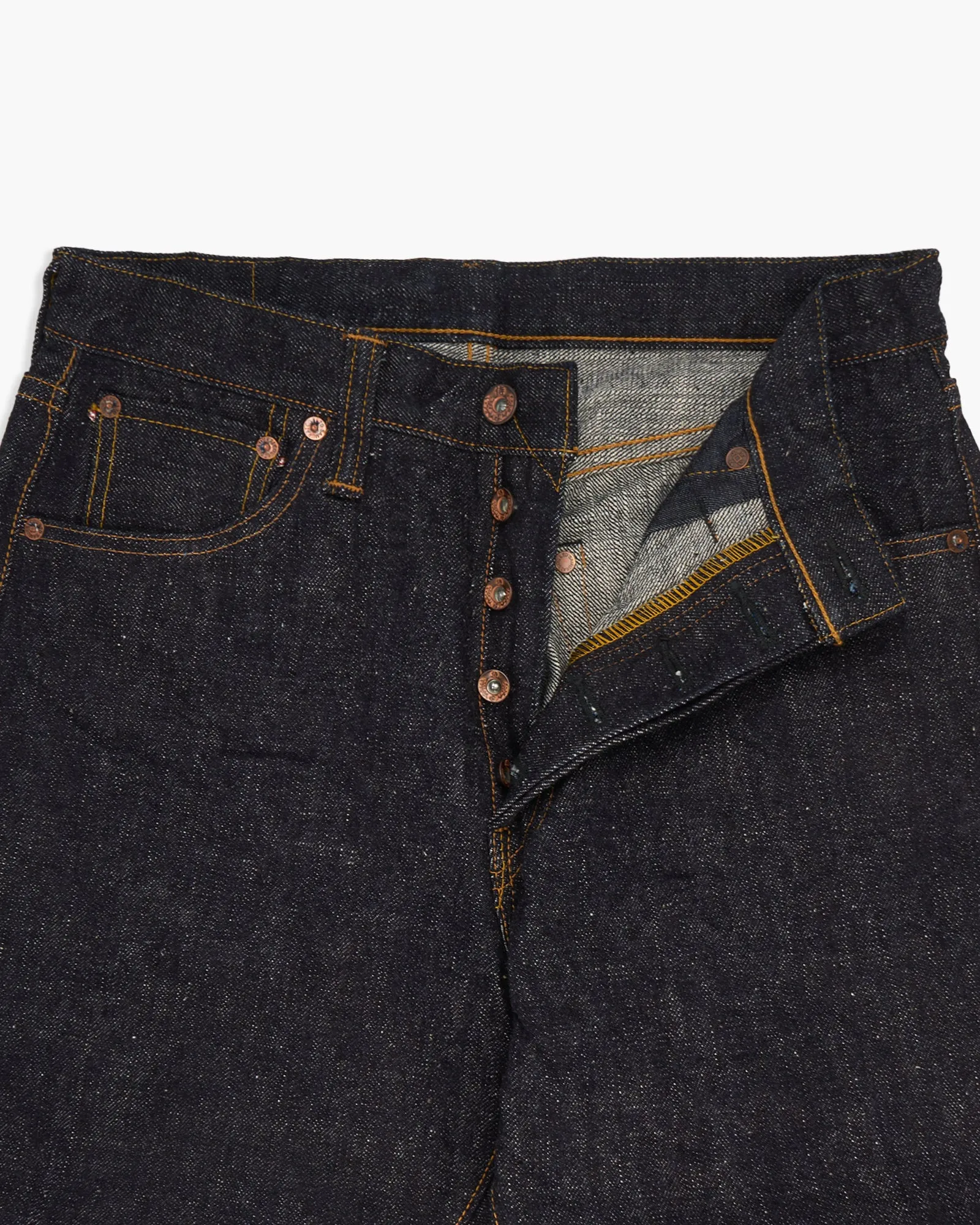 Samurai Jeans S5100VX 17oz Zero  High Rise Straight Fit Selvedge Mens Jeans - Onewash