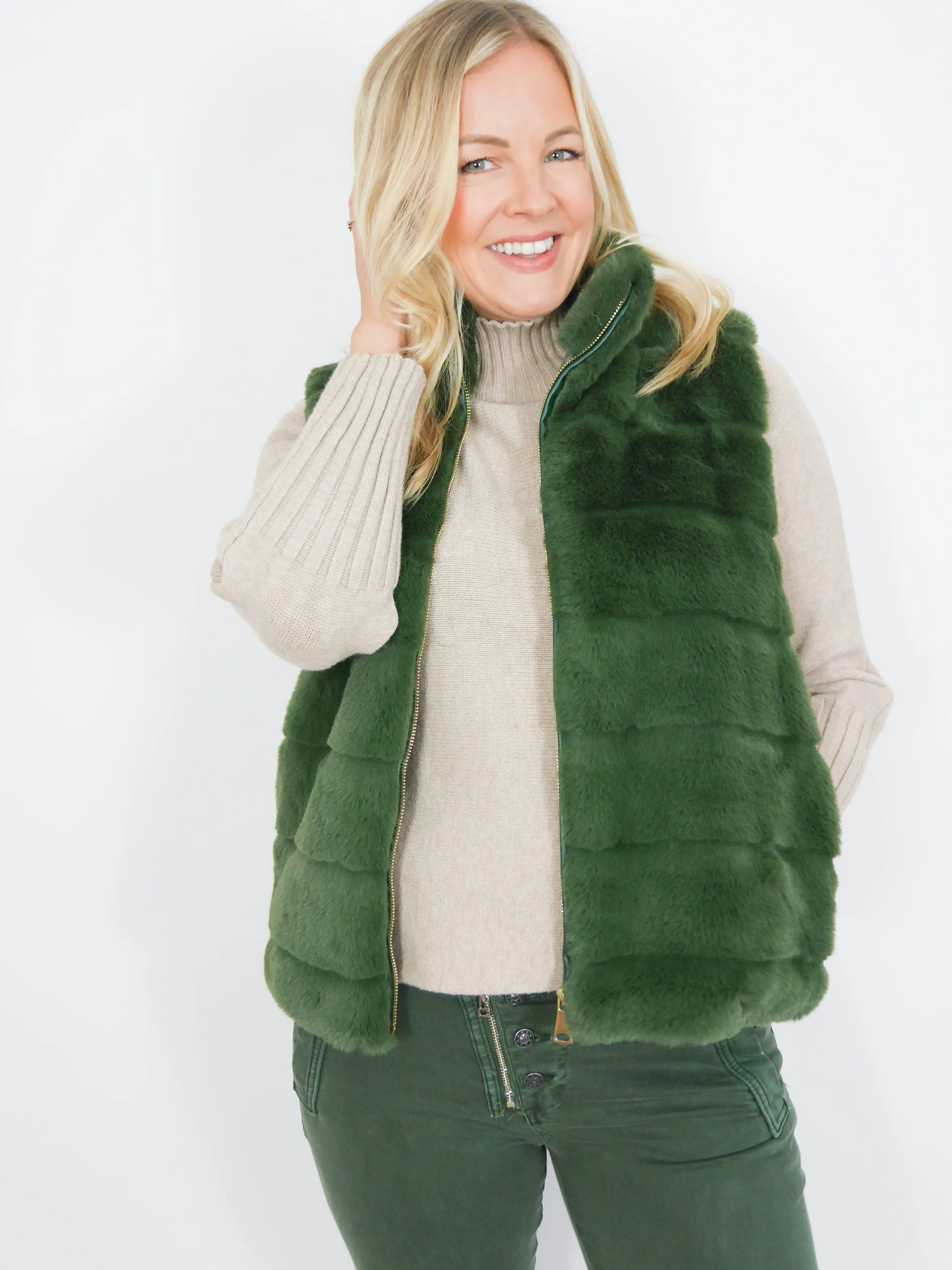 Sienna Gilet Green