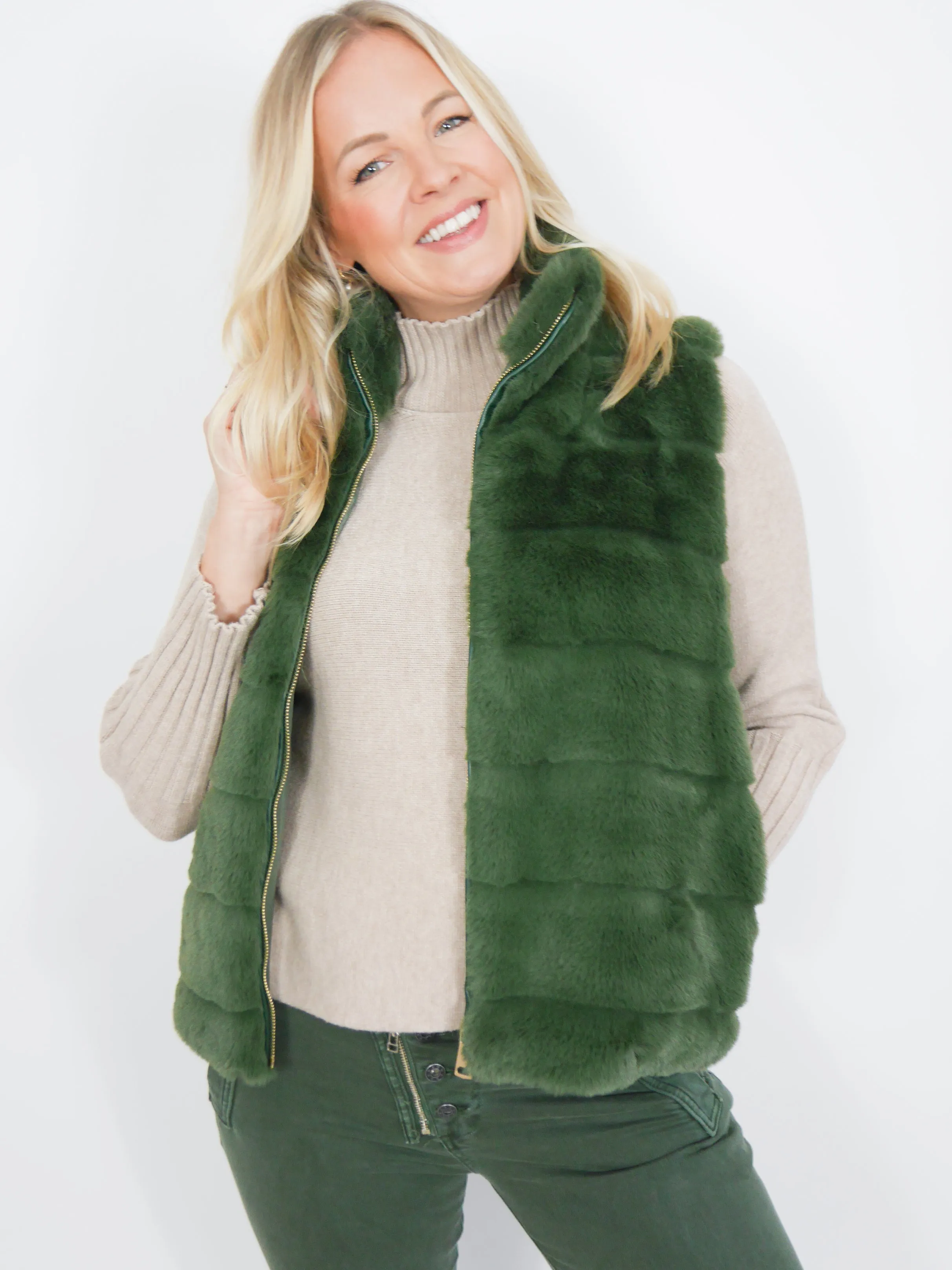 Sienna Gilet Green