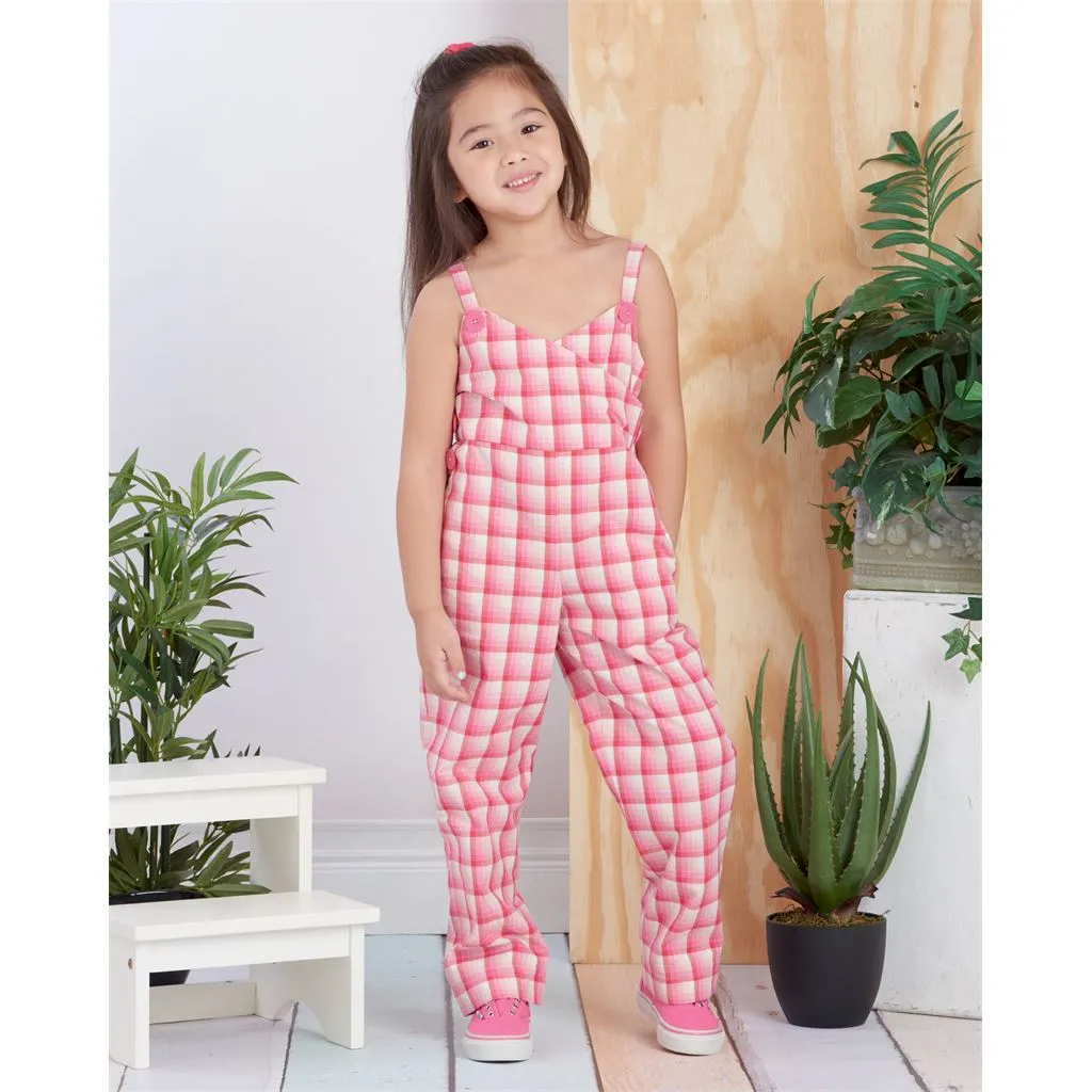 Simplicity Sewing Pattern S9558 Toddlers' and Children's Jumpsuit, Romper and Jumper