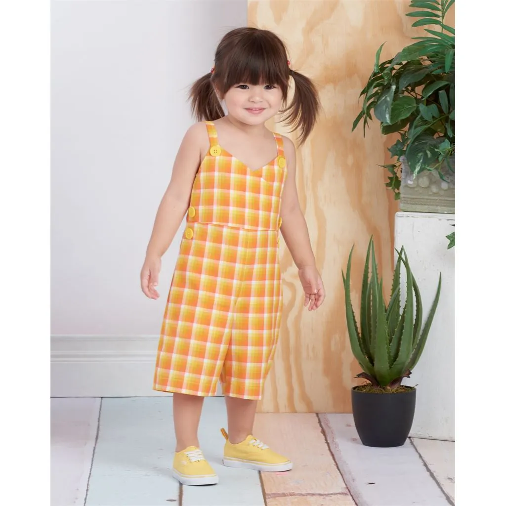 Simplicity Sewing Pattern S9558 Toddlers' and Children's Jumpsuit, Romper and Jumper